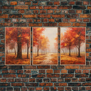 Fall Decor, 3 Piece Wall Art Set, Canvas Prints