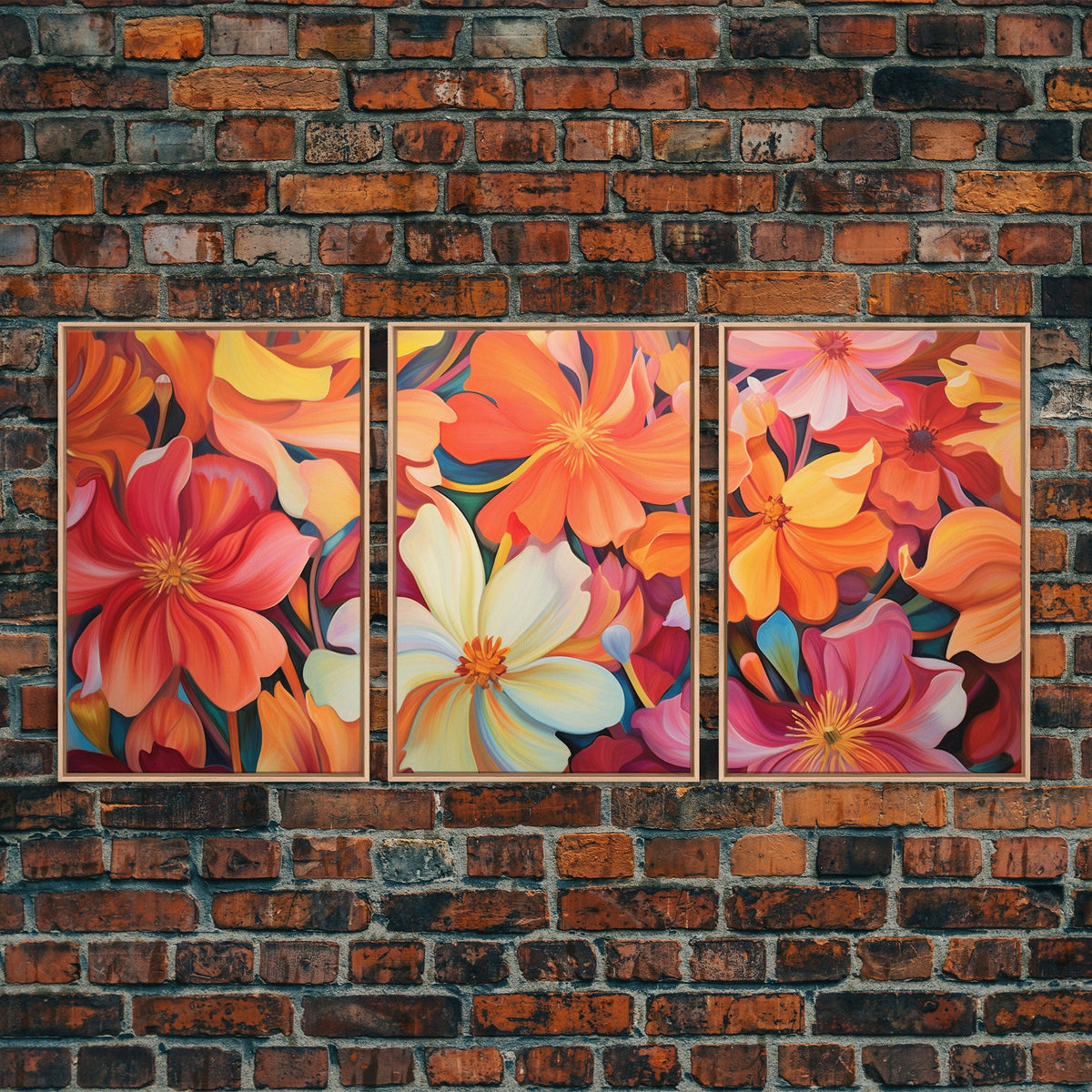 Floral Wall Art, Canvas Print, 3 Piece Wall Art
