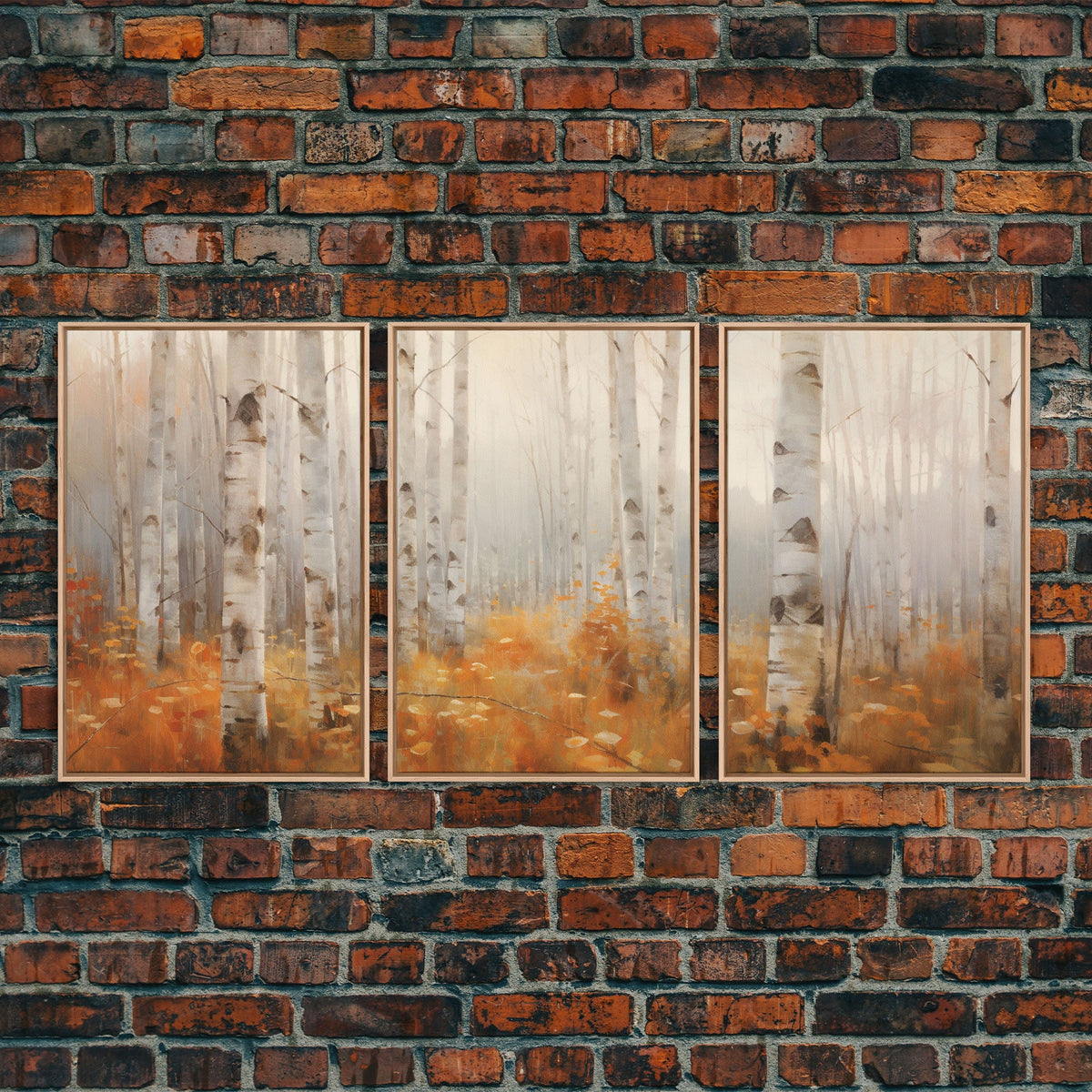Forest Wall Art, Canvas Print, 3 Piece Wall Art