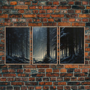 Framed Canvas Print, Wall Art Set of 3