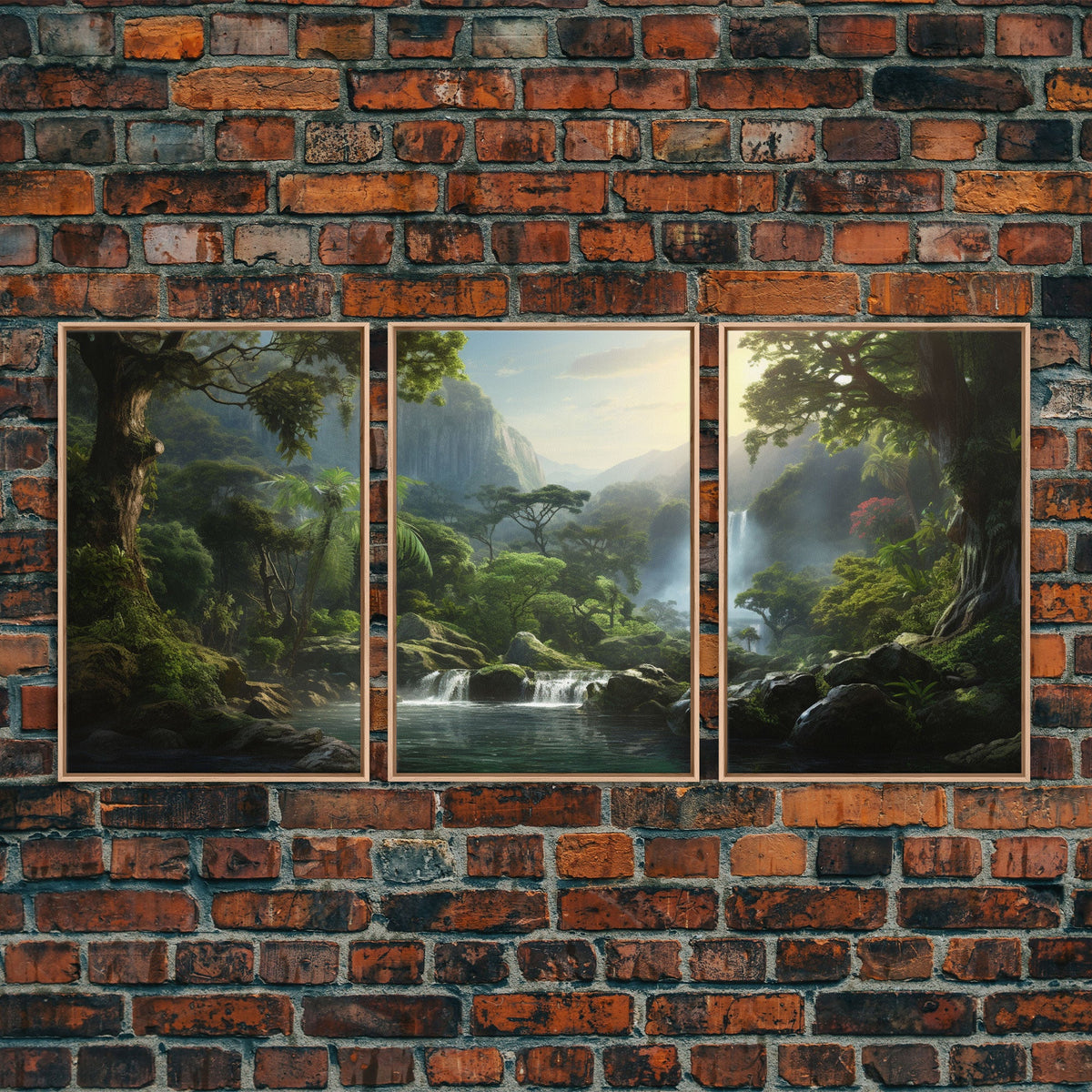 Framed Canvas Wall Art Set of 3