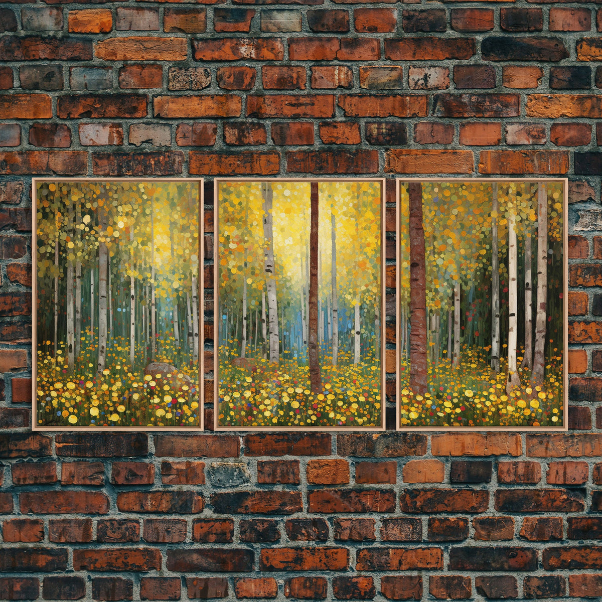 Forest Wall Art, Canvas Print, 3 Piece Wall Art
