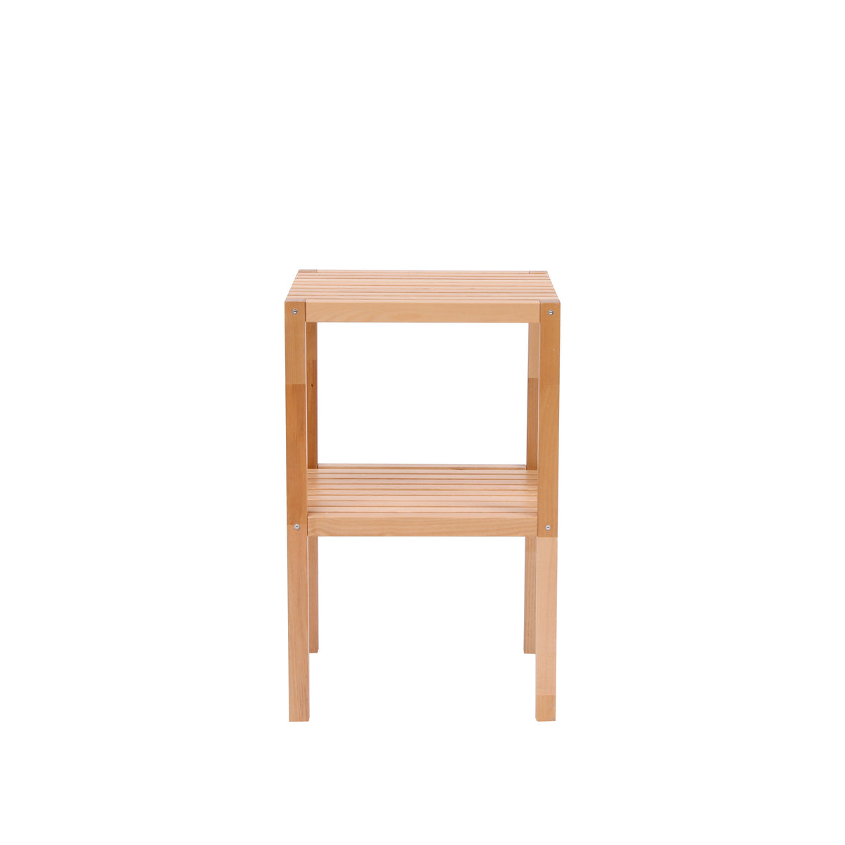 2-Tier Birch Bathroom Shelf, Multifunctional Storage Rack