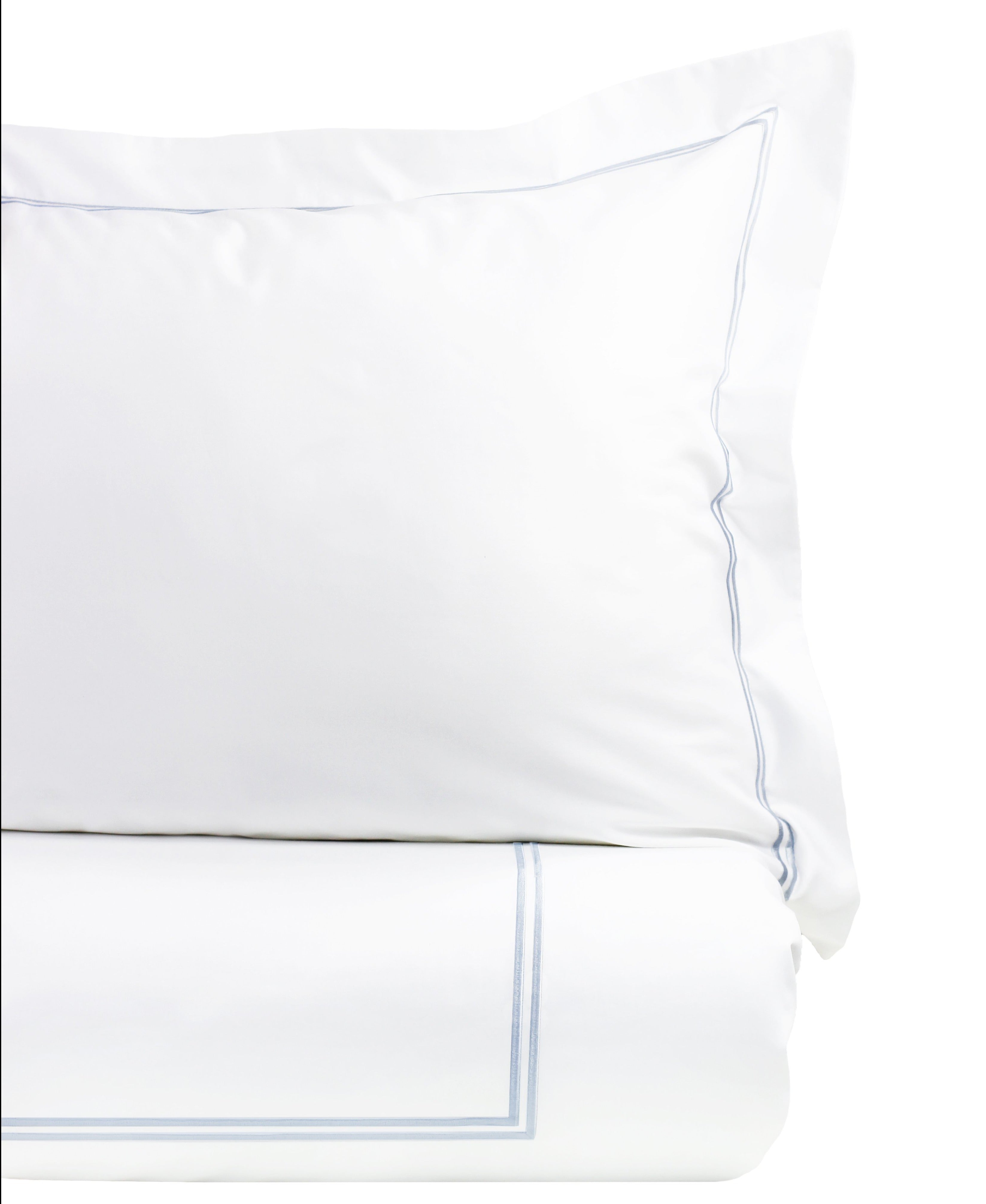 Double Stripe Embroidered Duvet Set