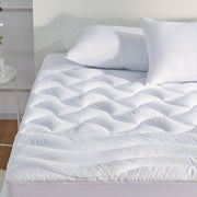 Premium Zoned Cooling Mattress Pad - White