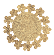 Plumeria Handwoven Iraca Placemat