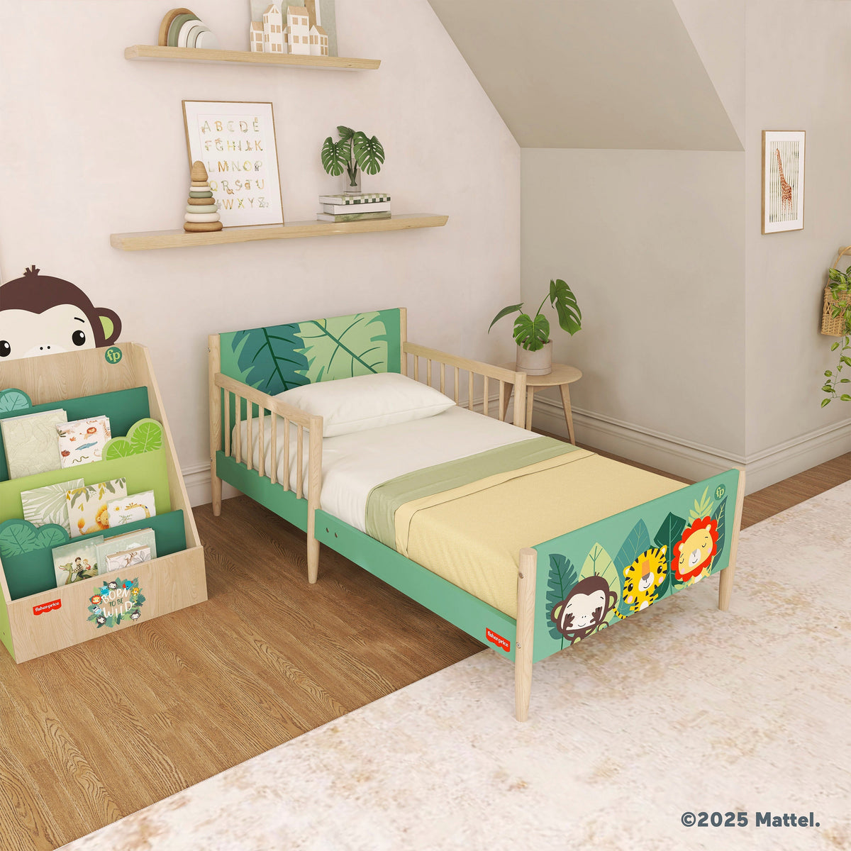 Fisher-Price By Dream On Me Fauna Collection Safari Dreams Toddler Bed