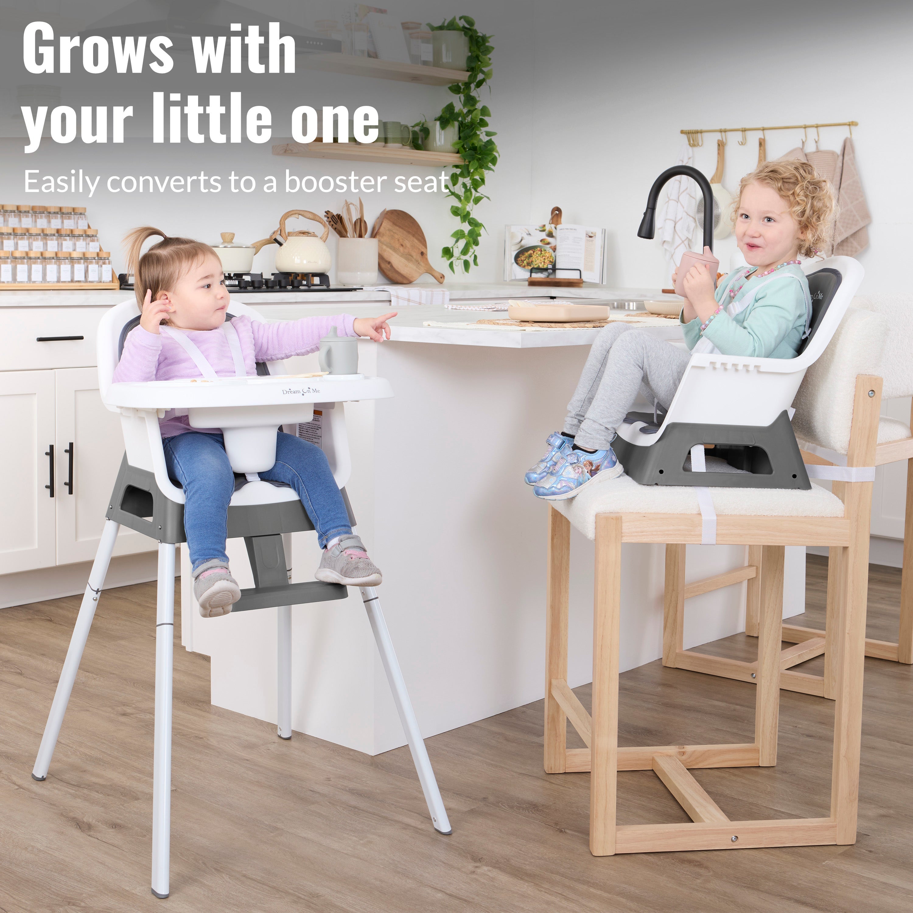Dream On Me Curio Sit N Seek 3 in 1 Convertible Baby High Chair