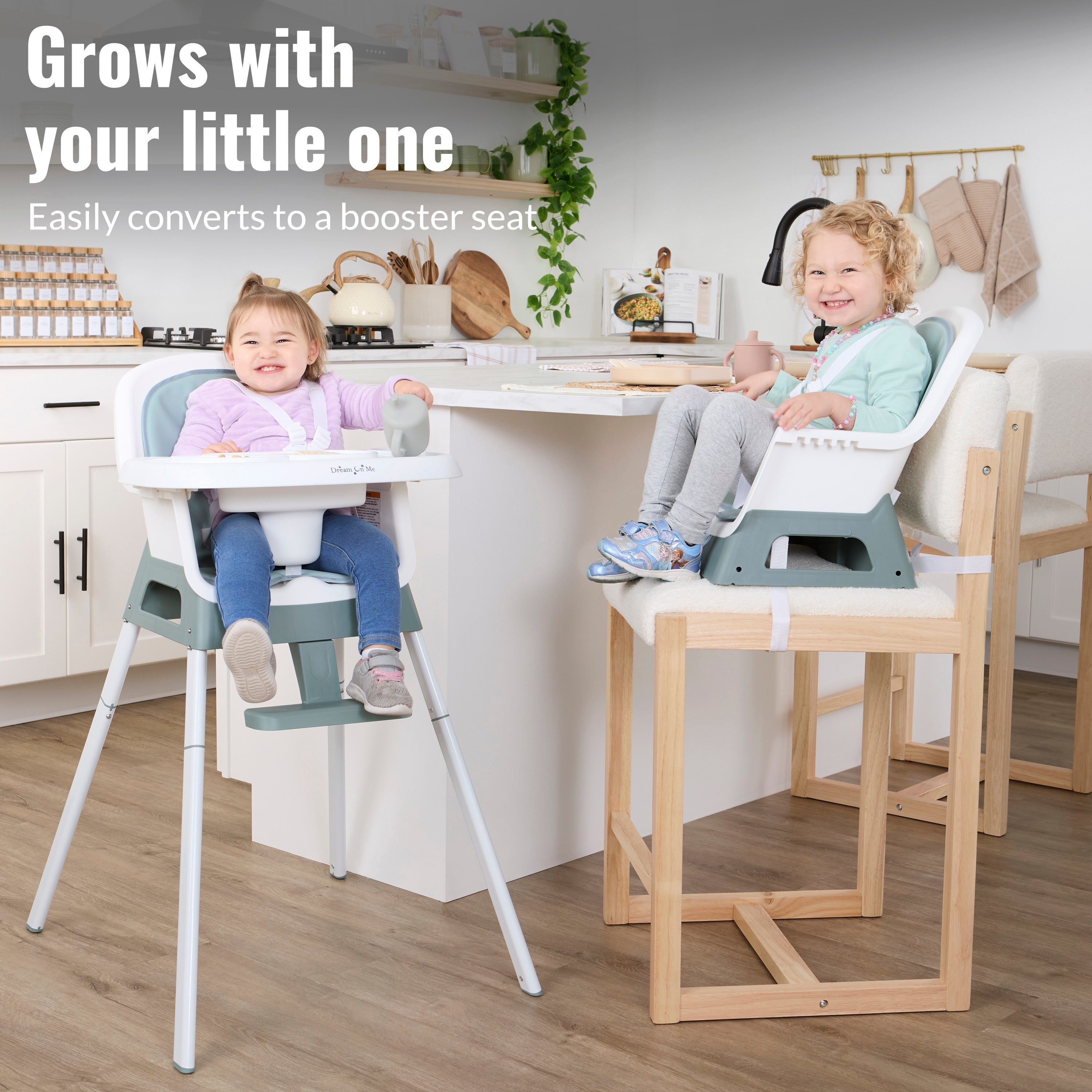 Dream On Me Curio Sit N Seek 3 in 1 Convertible Baby High Chair