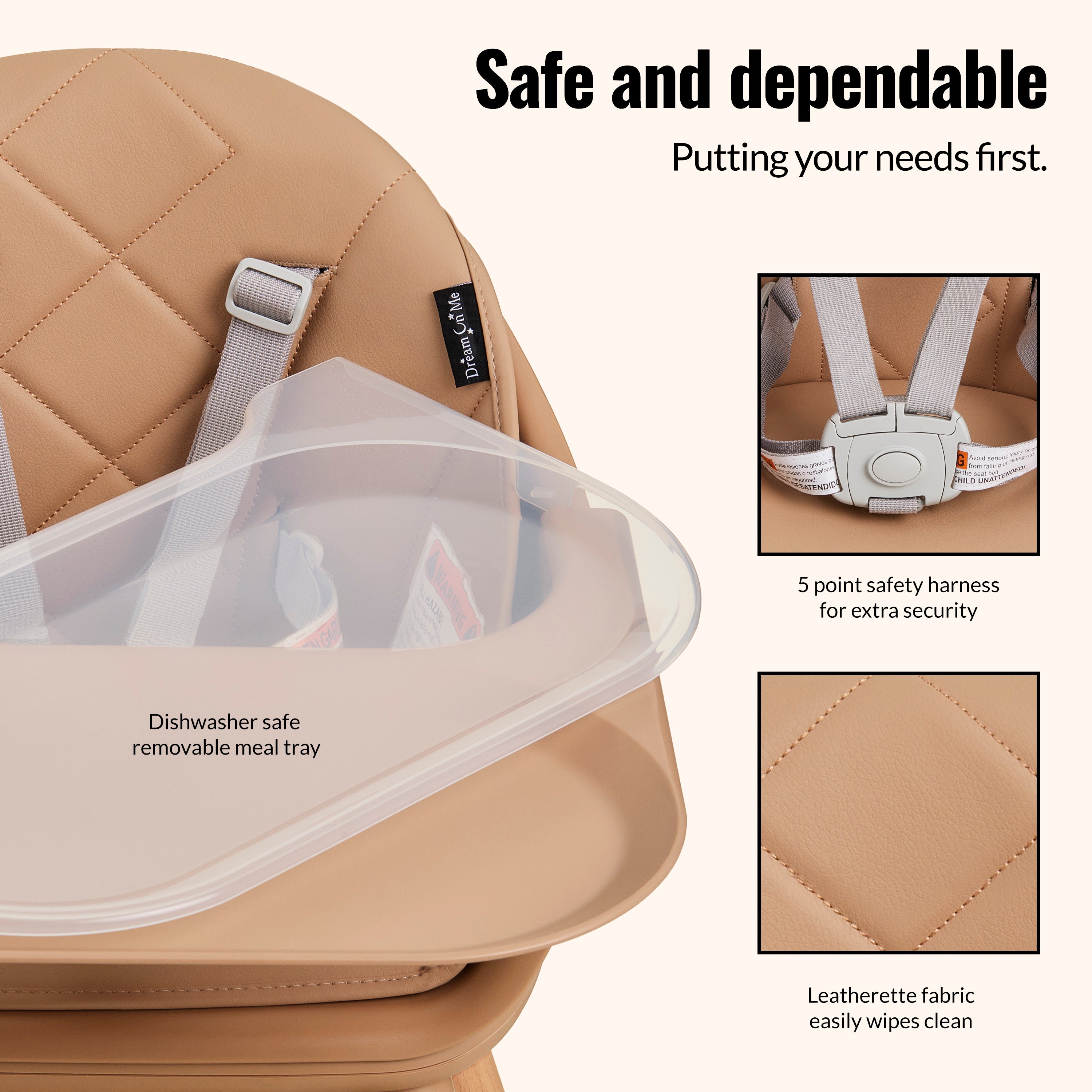 Dream On Me NibbleNest 3-in-1 High Chair