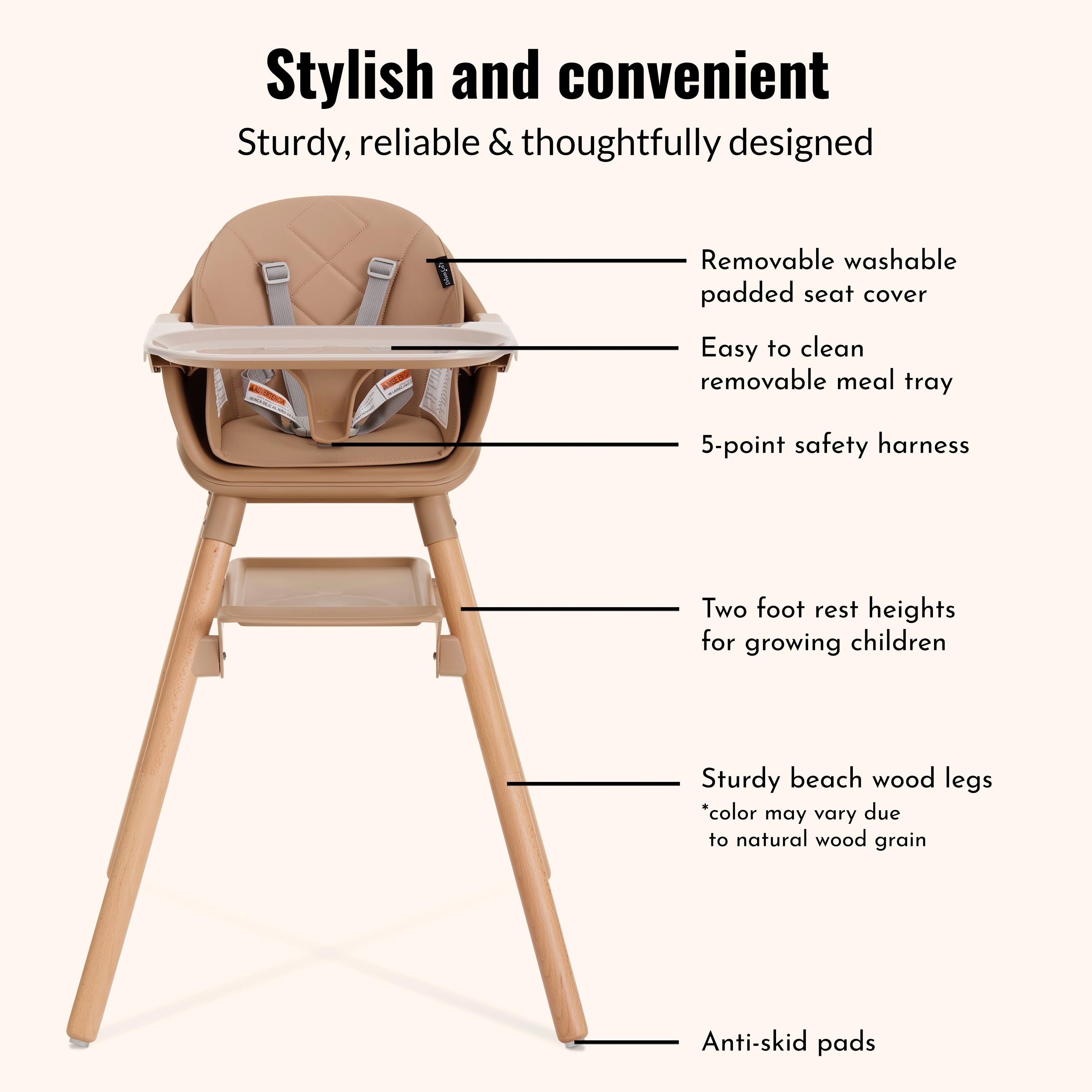 Dream On Me NibbleNest 3-in-1 High Chair