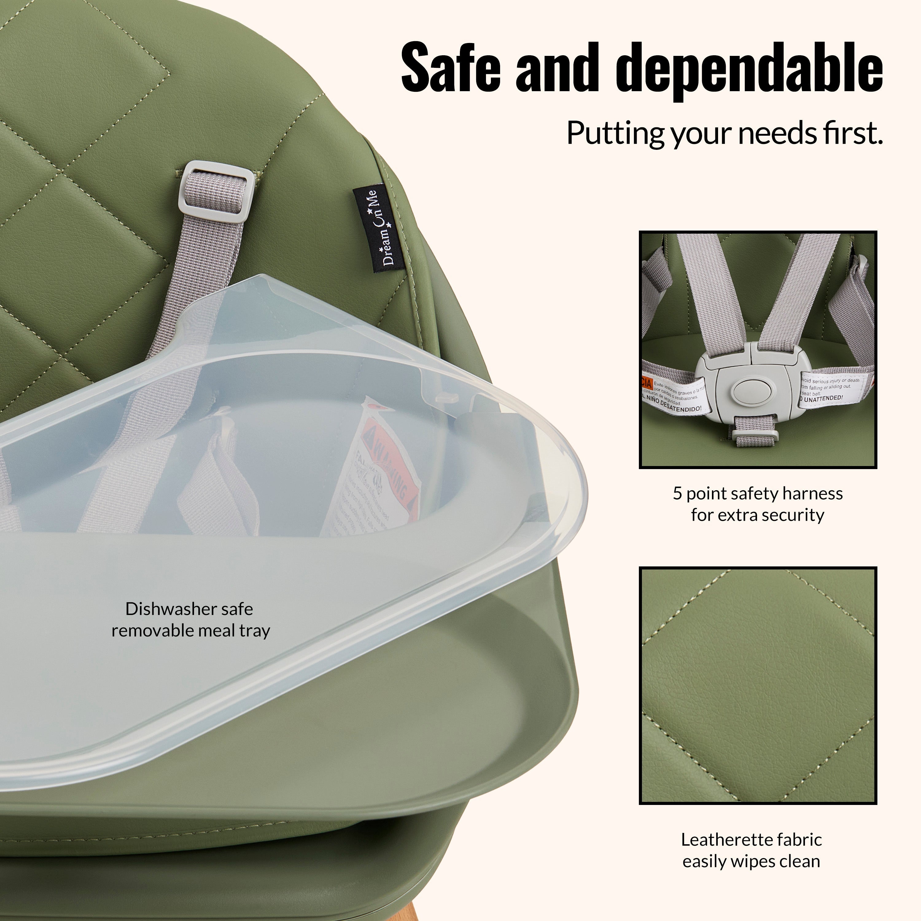 Dream On Me NibbleNest 3-in-1 High Chair