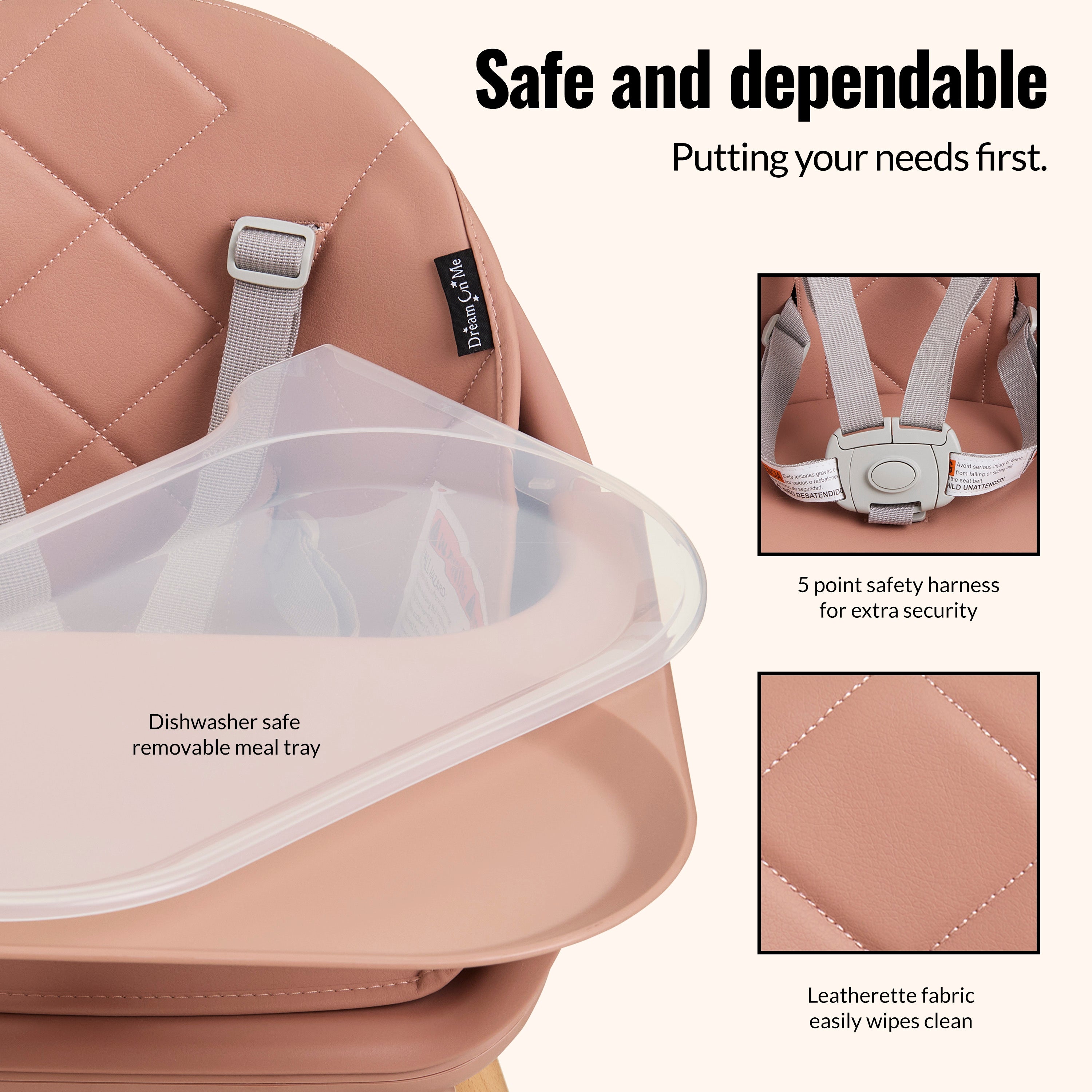 Dream On Me NibbleNest 3-in-1 High Chair
