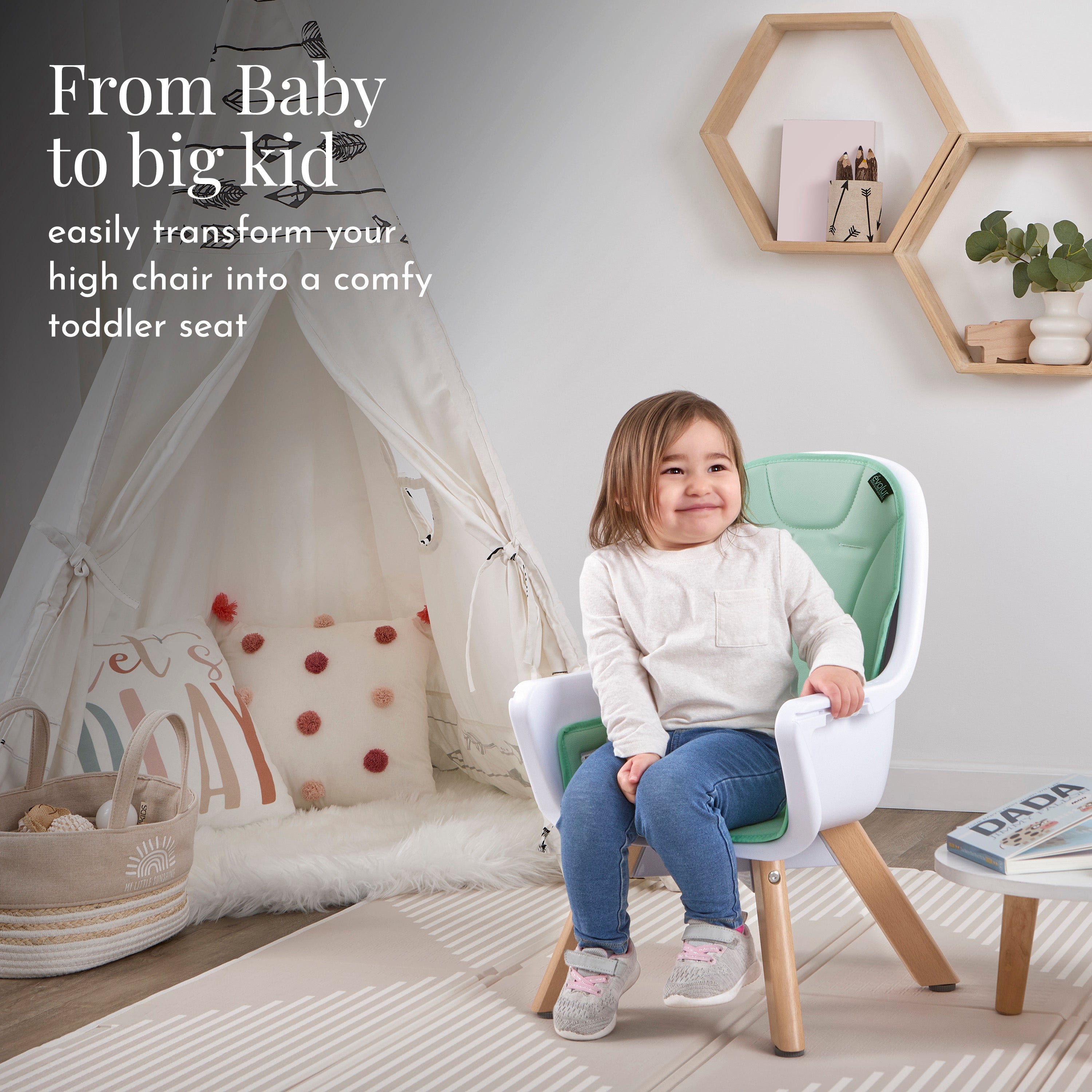 Evolur Zoodle 2-In-1 High Chair