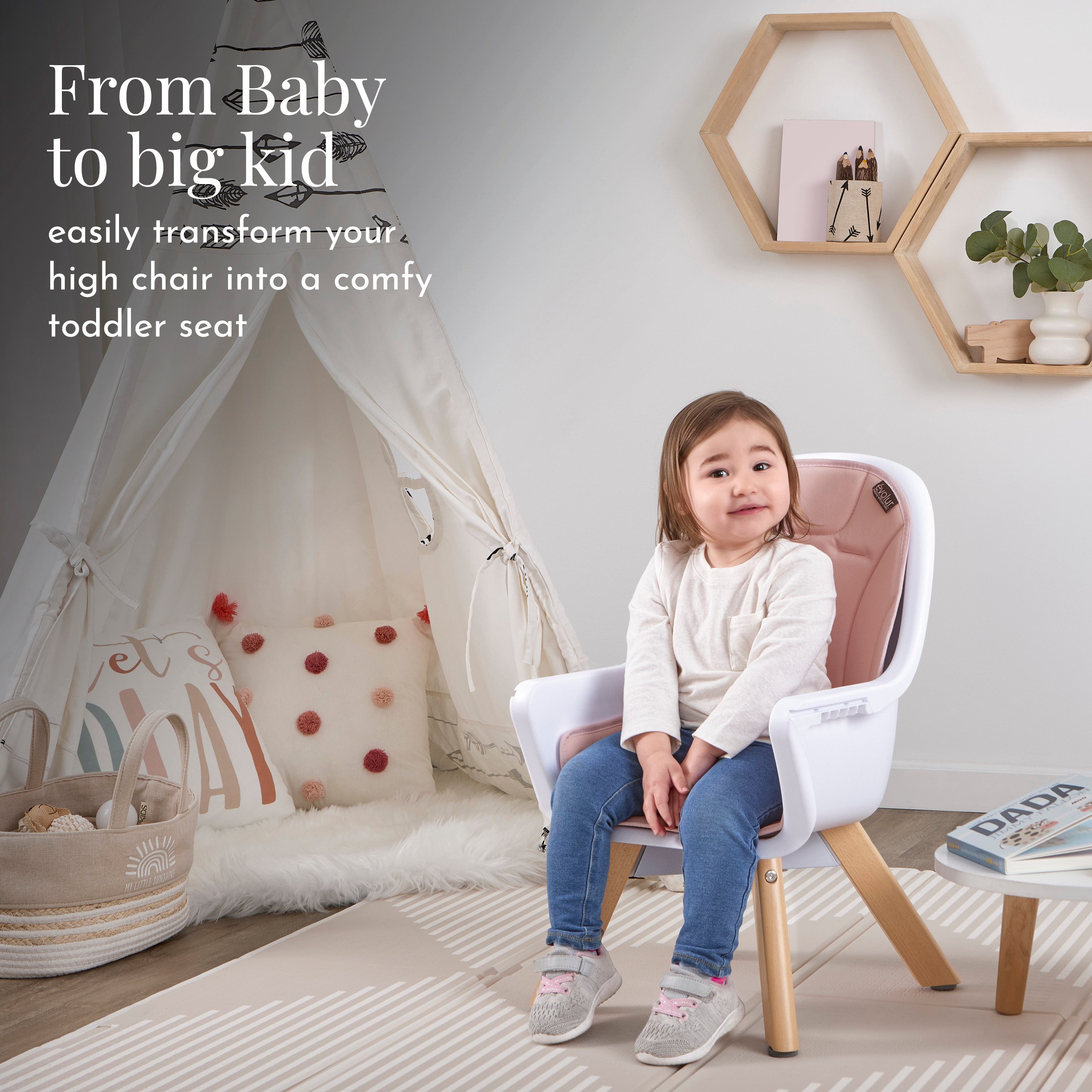 Evolur Zoodle 2-In-1 High Chair
