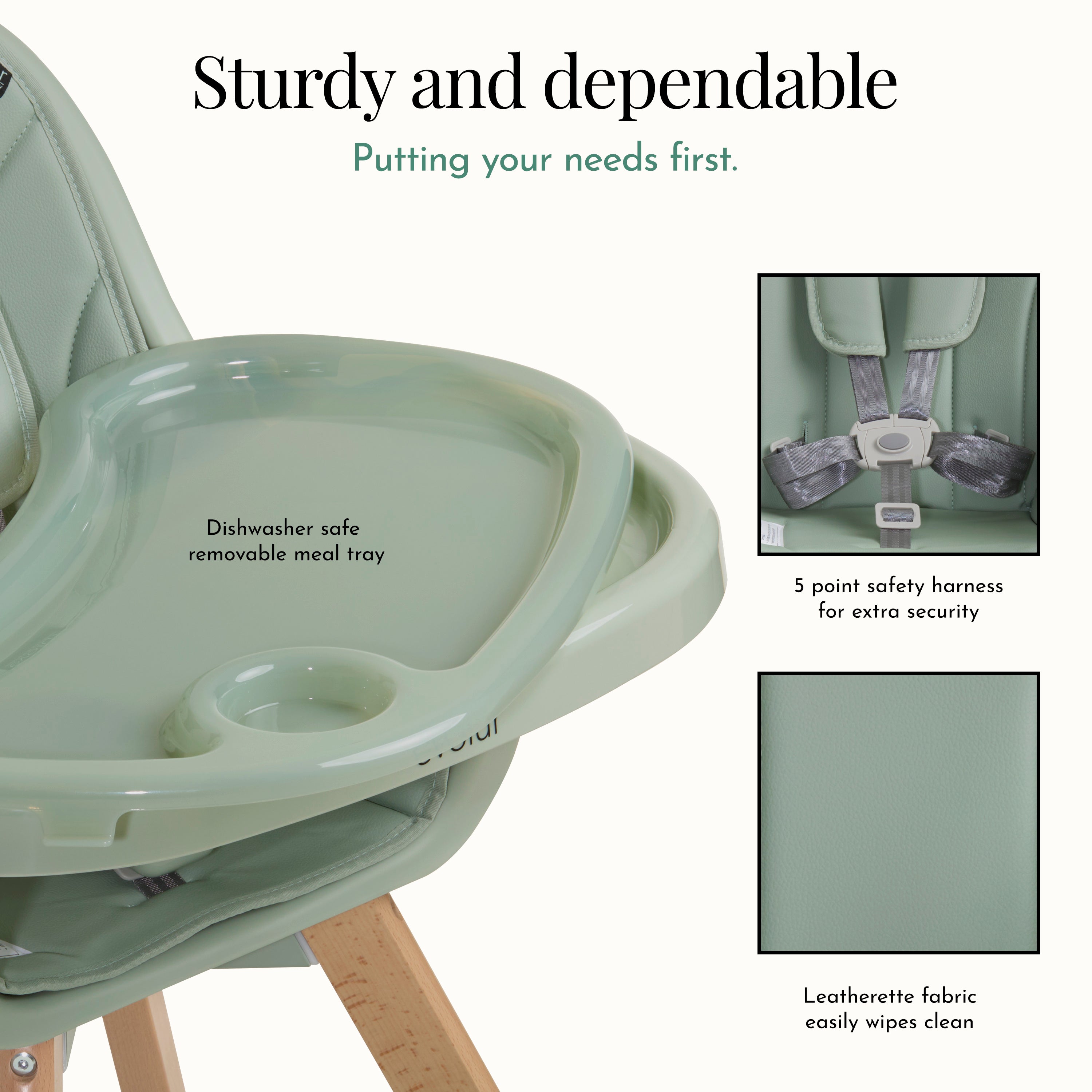Evolur Zoodle 2-In-1 High Chair
