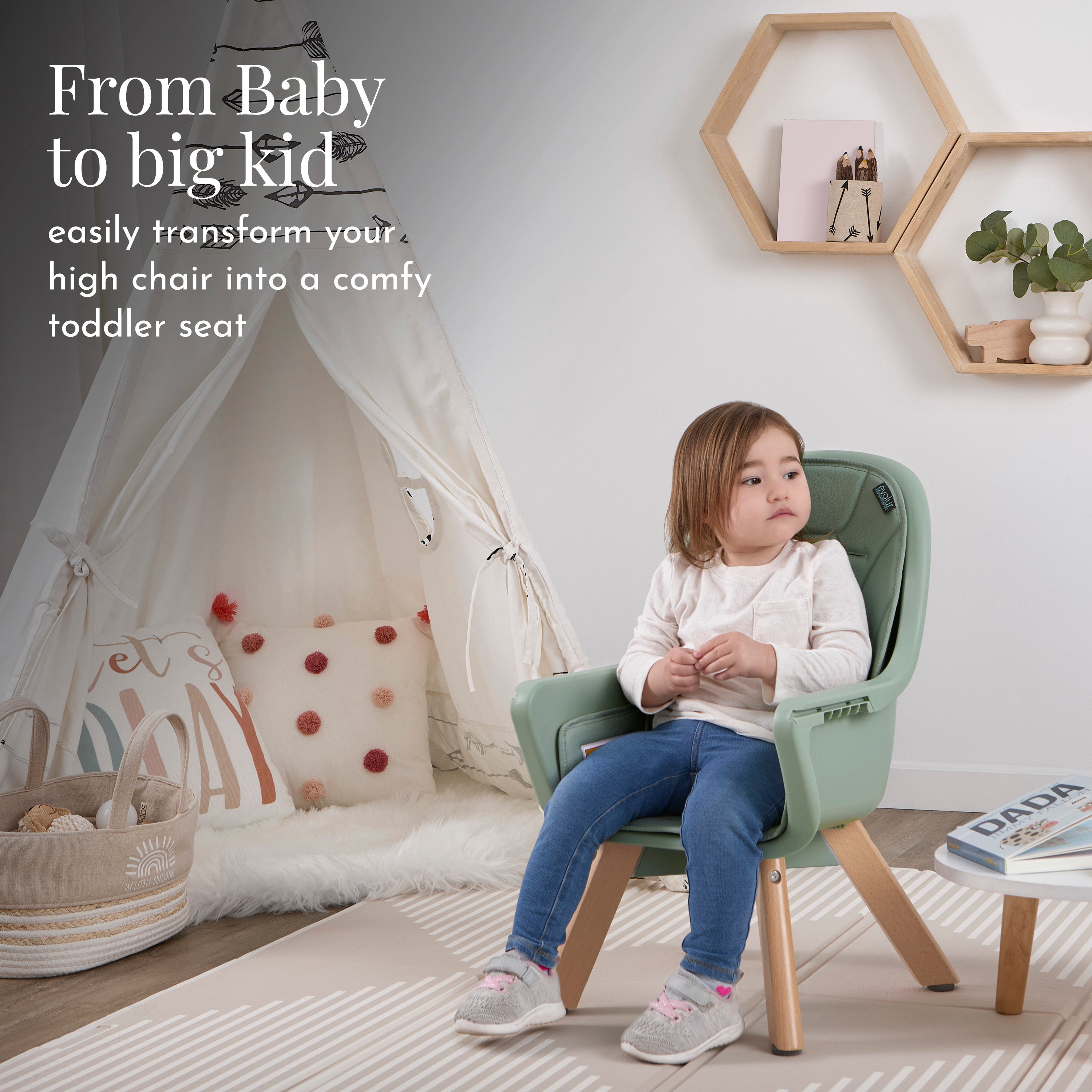 Evolur Zoodle 2-In-1 High Chair