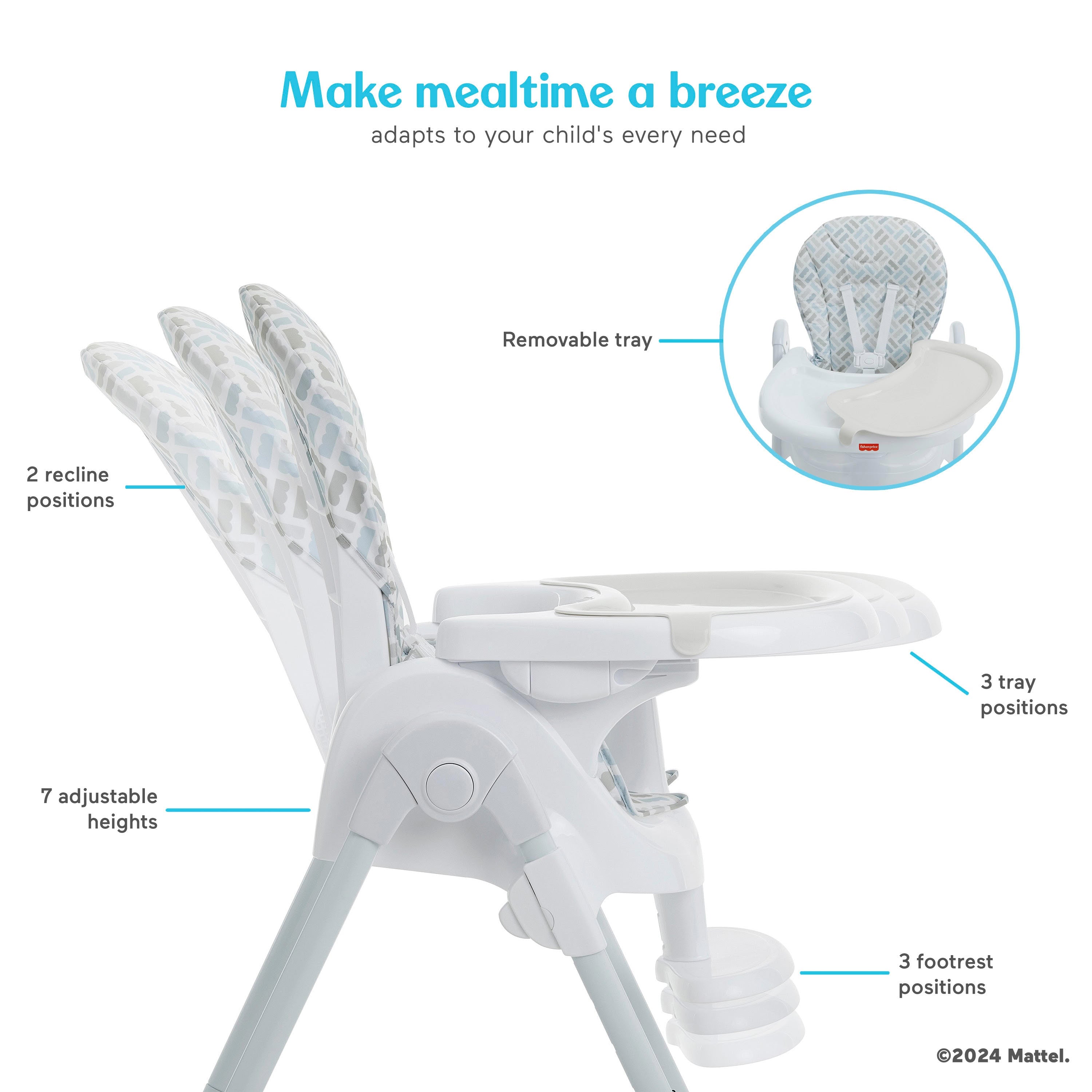 Fisher-Price by Dream On Me Tiny Bites Highchair