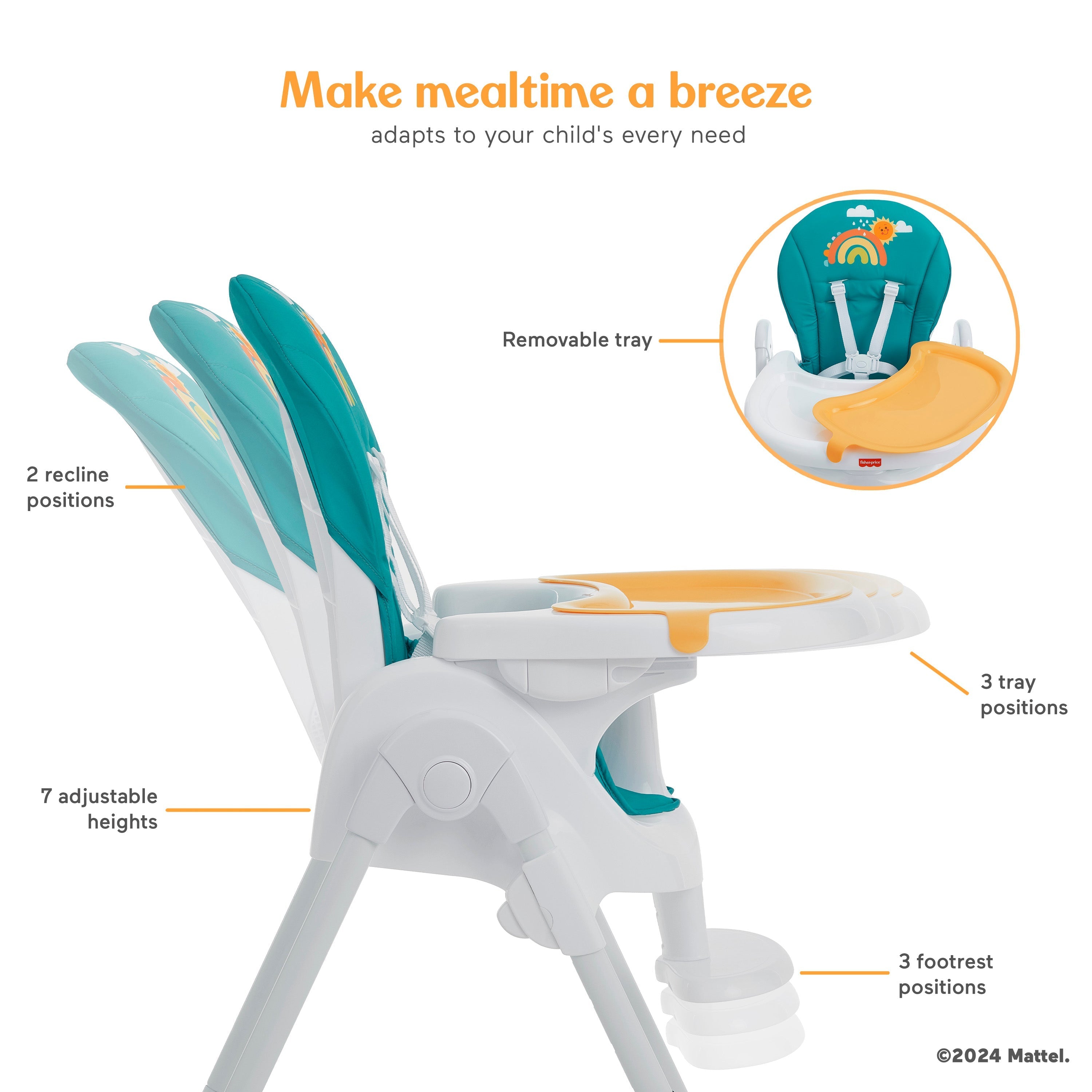 Fisher-Price by Dream On Me Tiny Bites Highchair