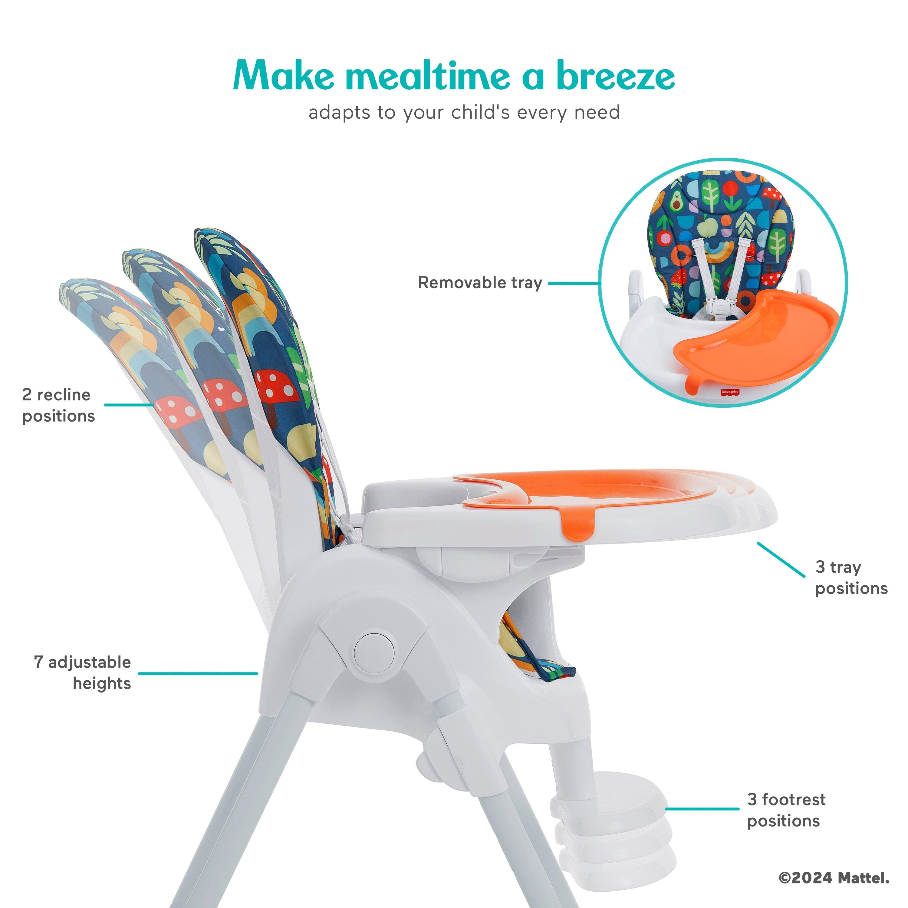 Fisher-Price by Dream On Me Tiny Bites Highchair