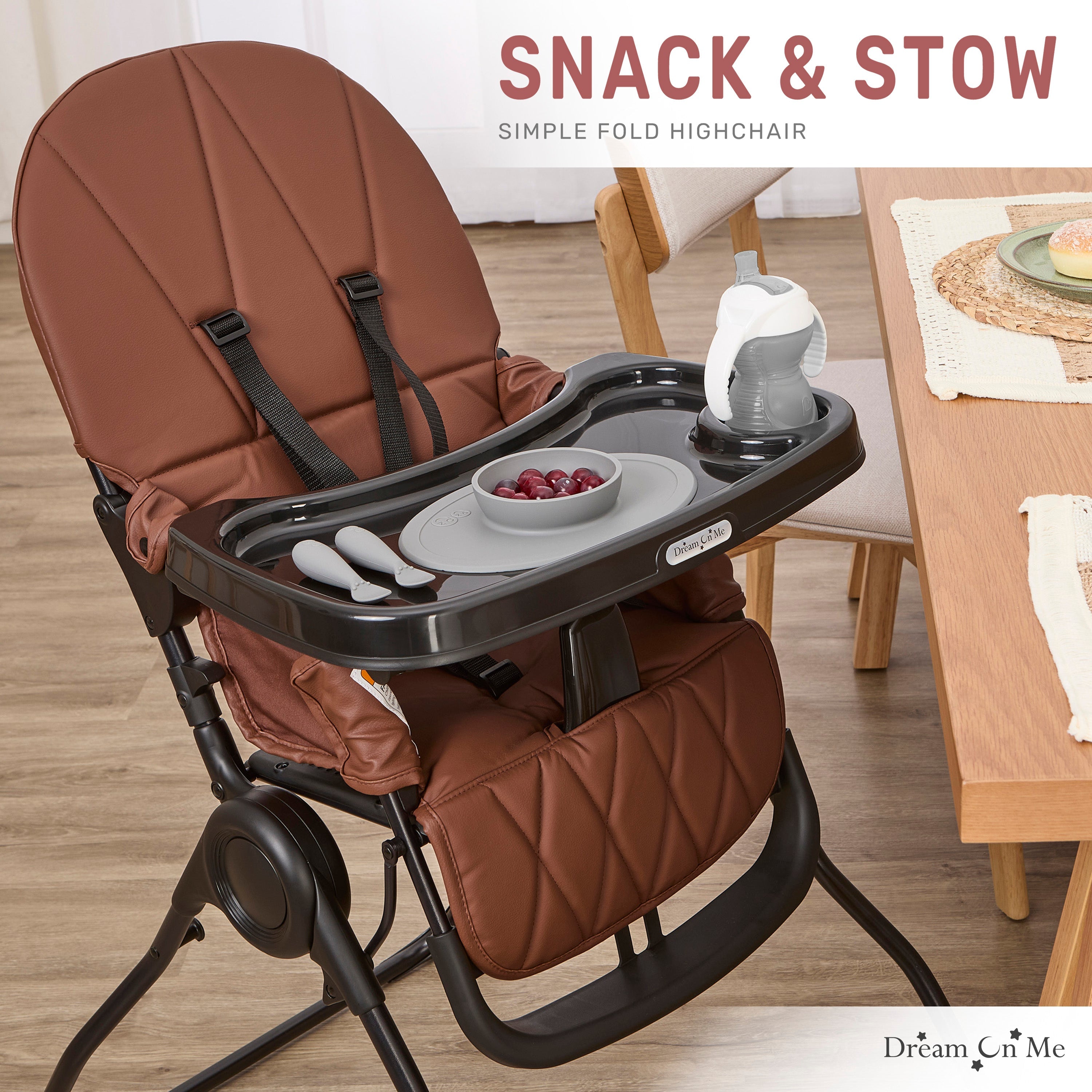 Dream On Me Snack and Stow Baby High Chair