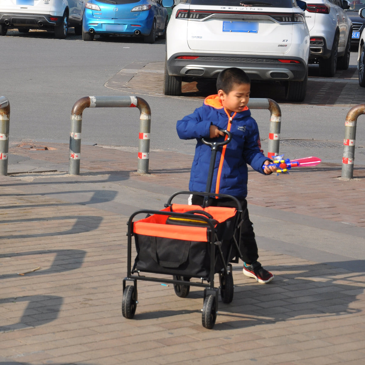 Folding Wagon Garden Shopping Beach Cart