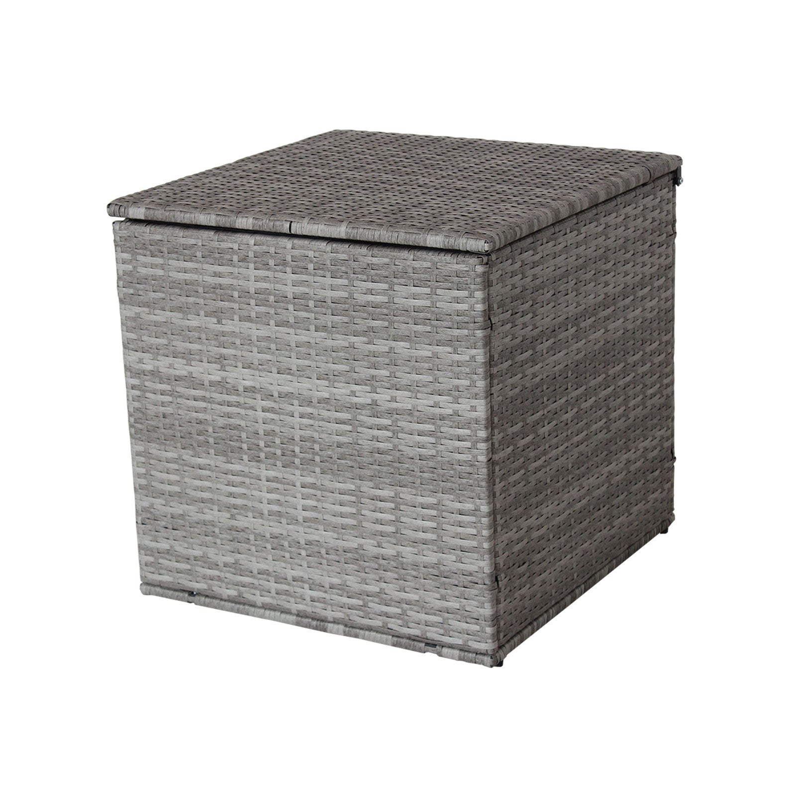 4 Piece Patio Sectional Sofa Set with Storage Box - Grey