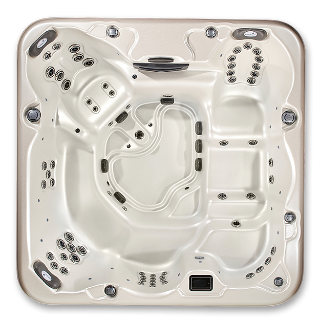 Pinnacle 7-Person Luxury Hot Tub, Spa with Lounger, Captain’s Chair & Love Seat