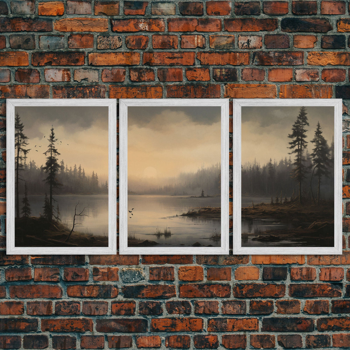 Moody 3 Piece Canvas Wall Art