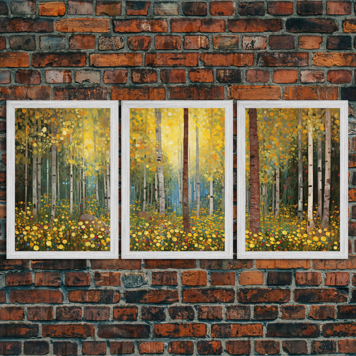 Forest Wall Art, Canvas Print, 3 Piece Wall Art