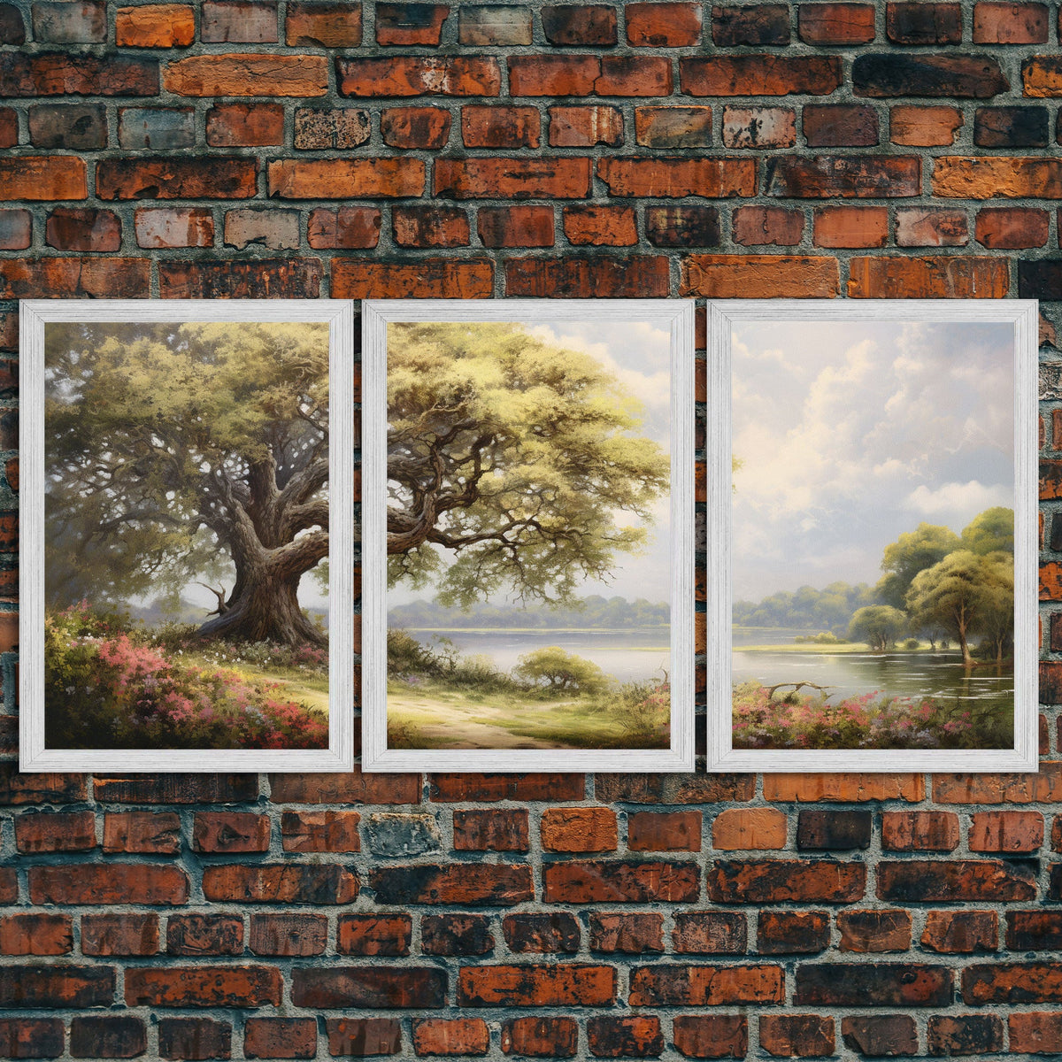 Lake Wall Art, Canvas Print, 3 Piece Wall Art
