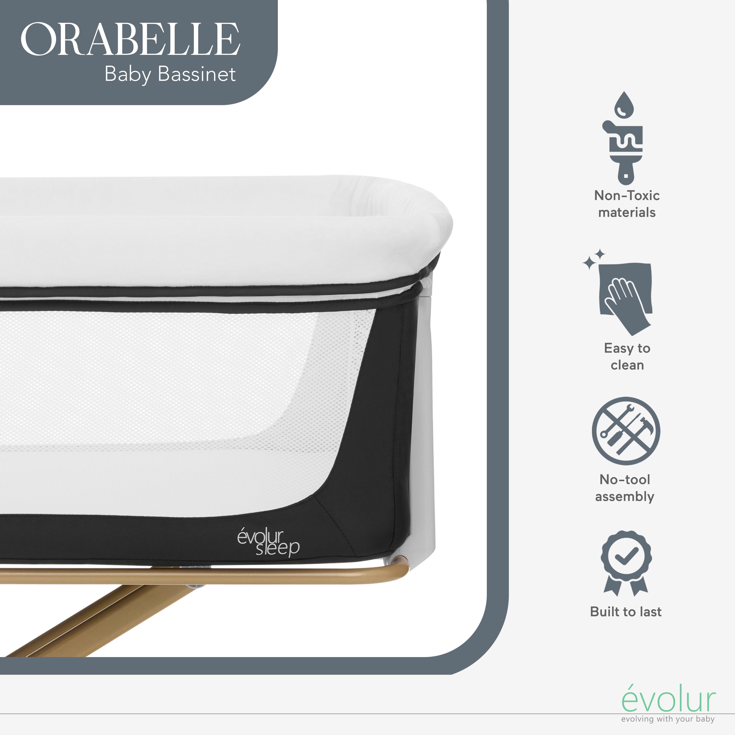 Evolur Orabelle Bassinet