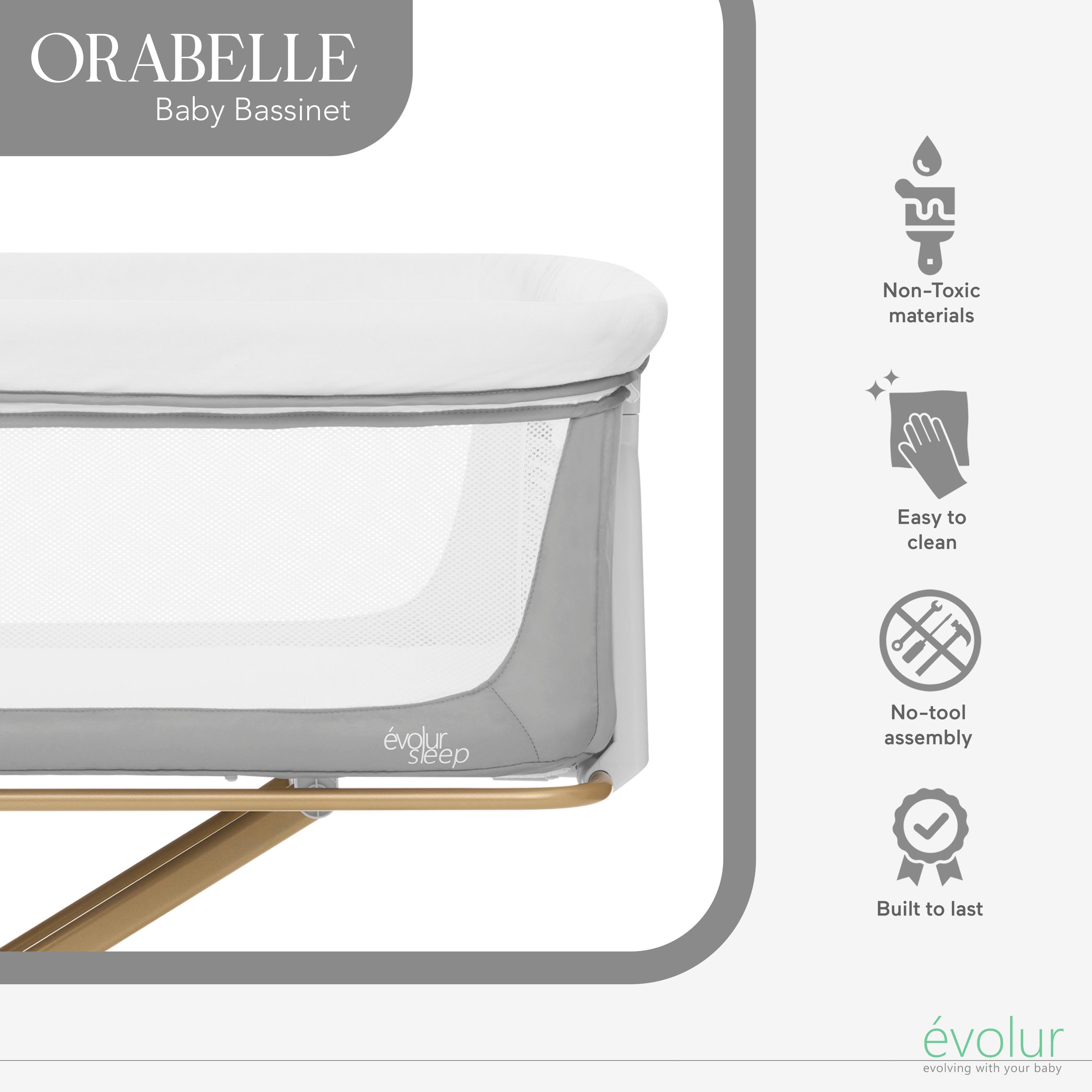 Evolur Orabelle Bassinet