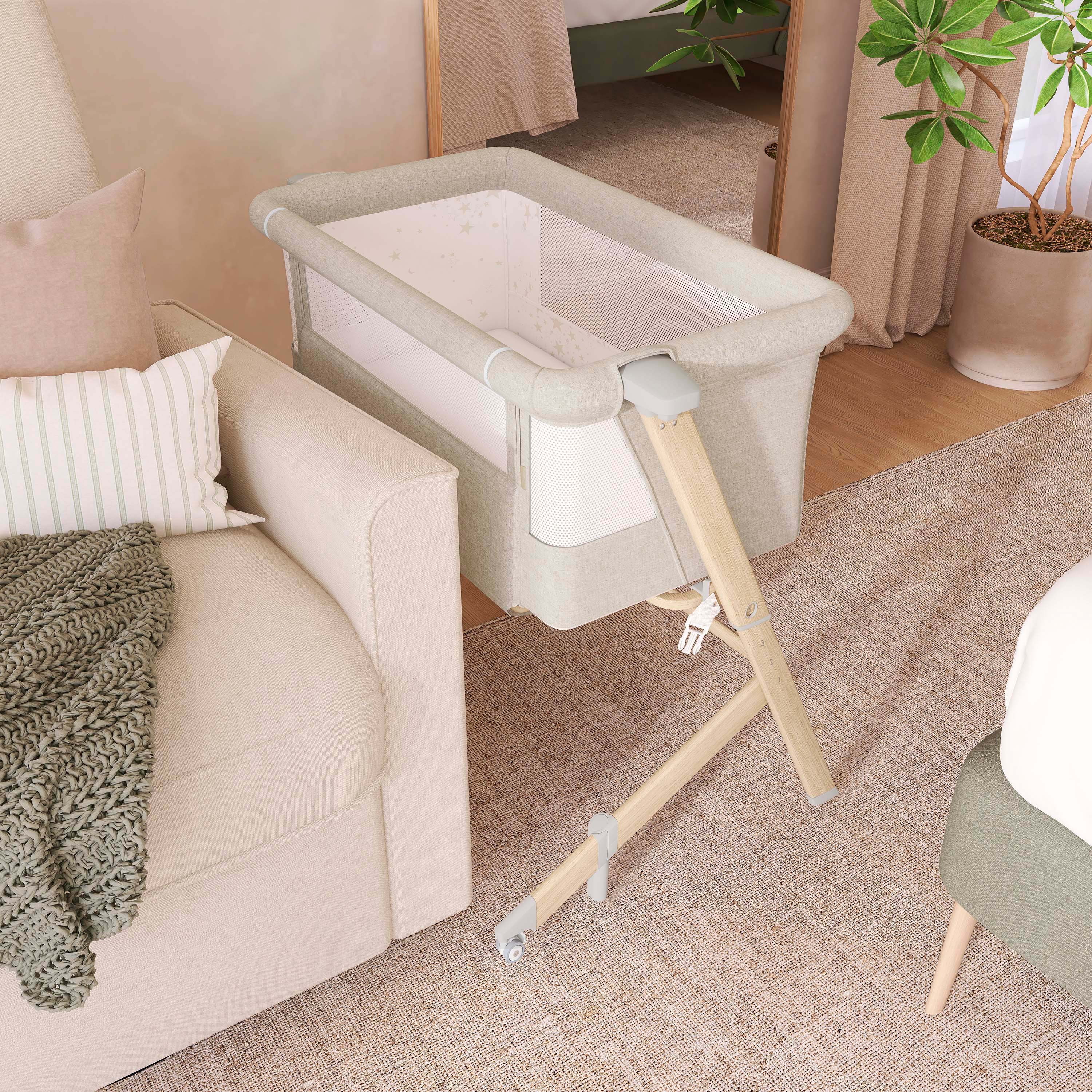Evolur Stellar Bassinet and Bed side sleeper