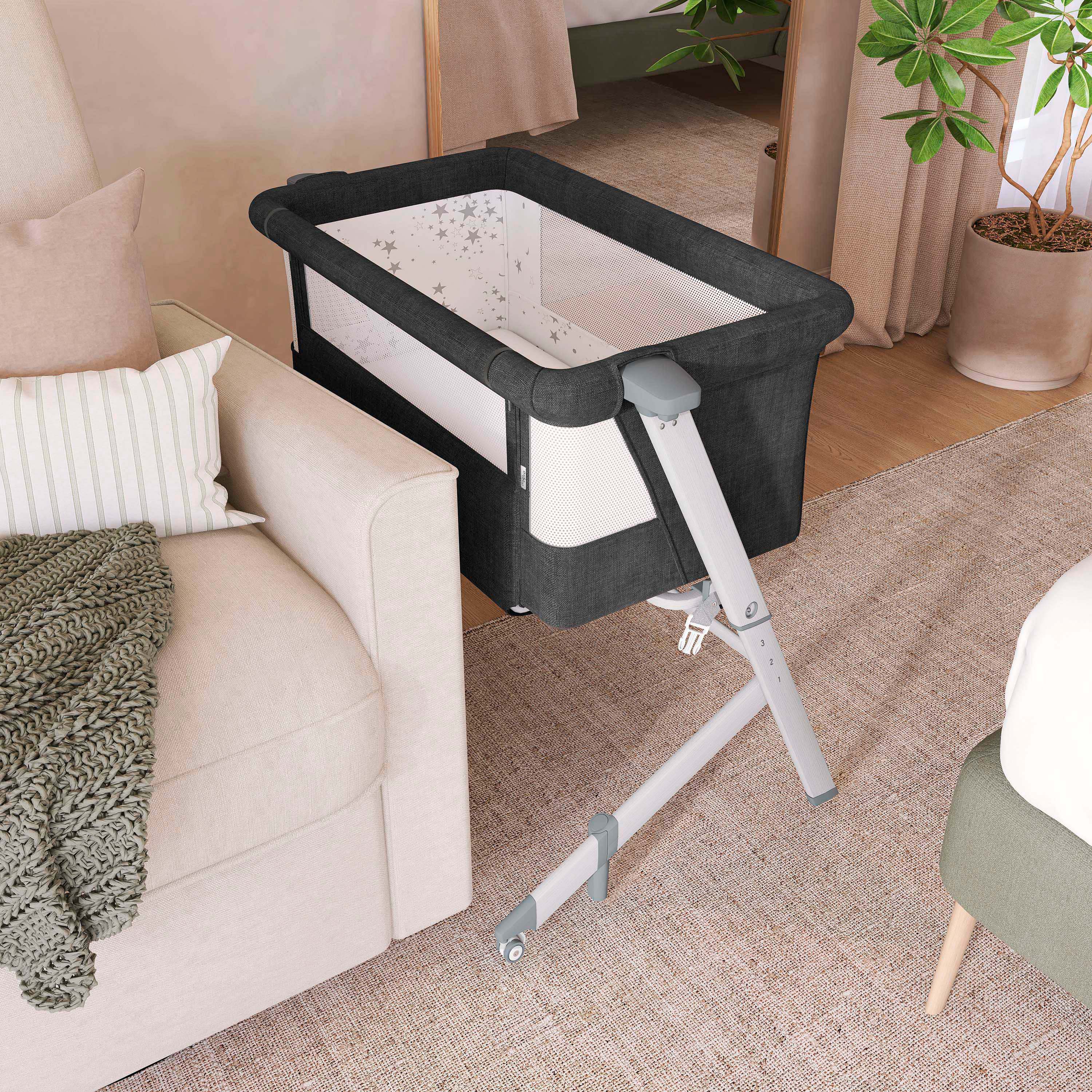 Evolur Stellar Bassinet and Bed side sleeper