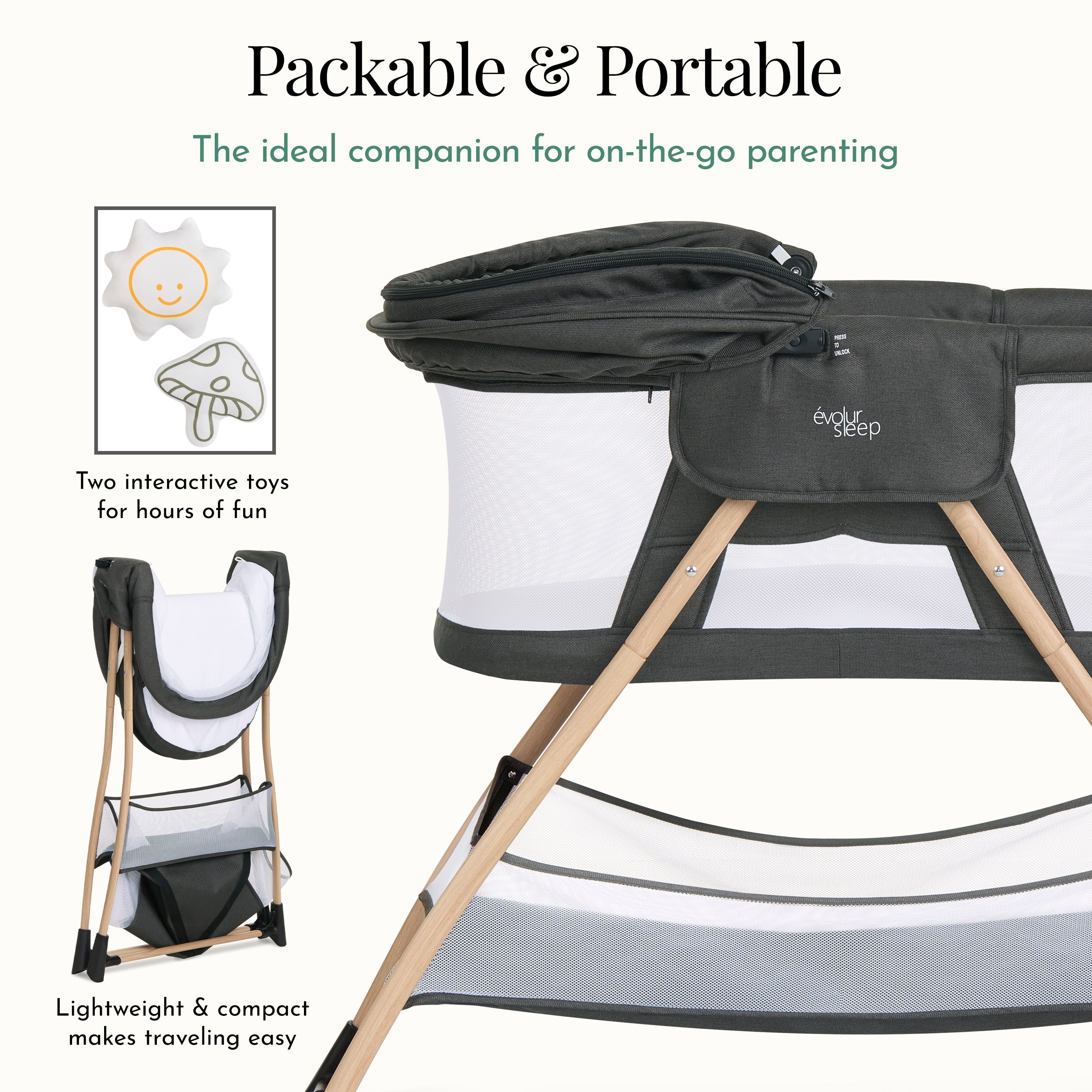 Evolur Cozy Dreamer Bassinet