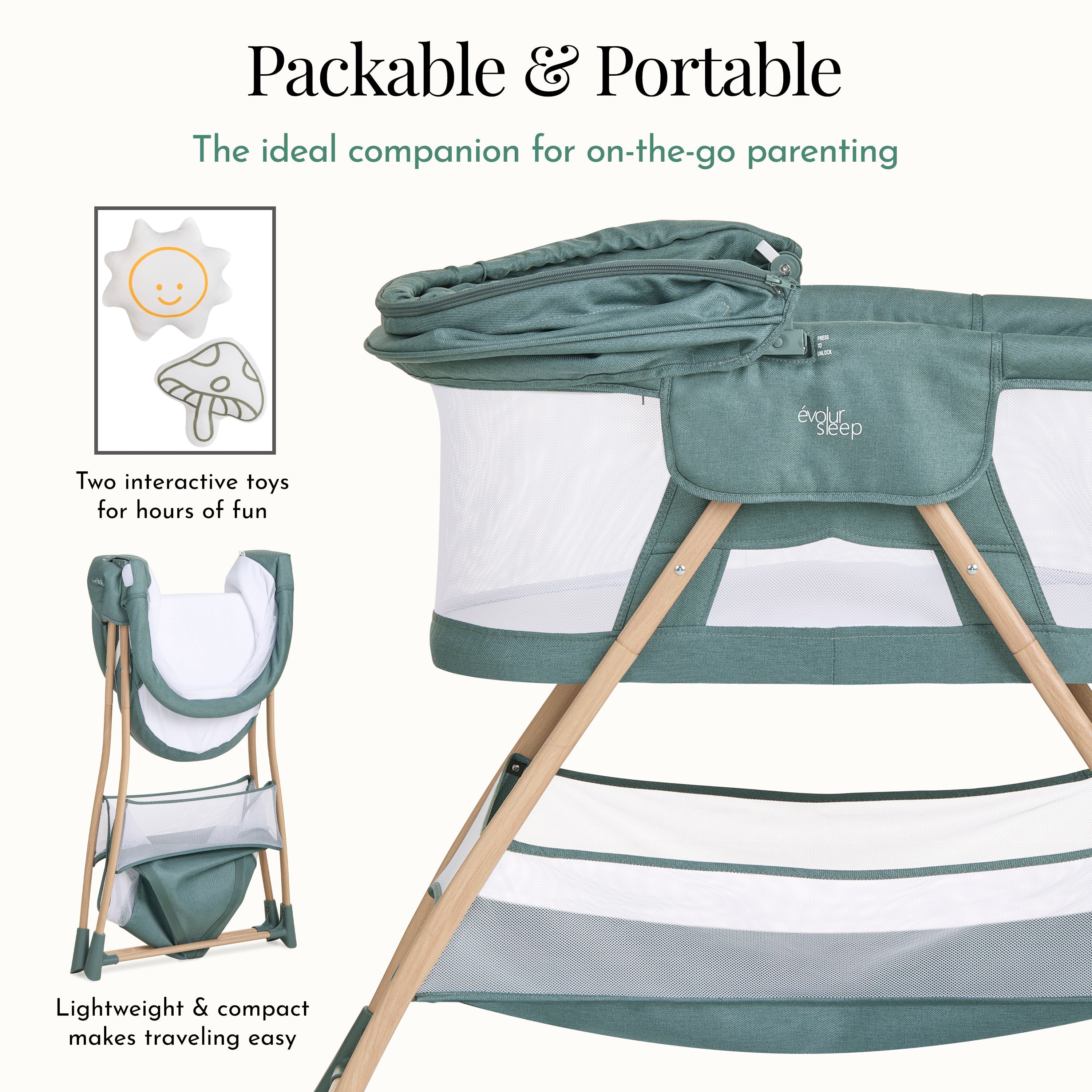 Evolur Cozy Dreamer Bassinet