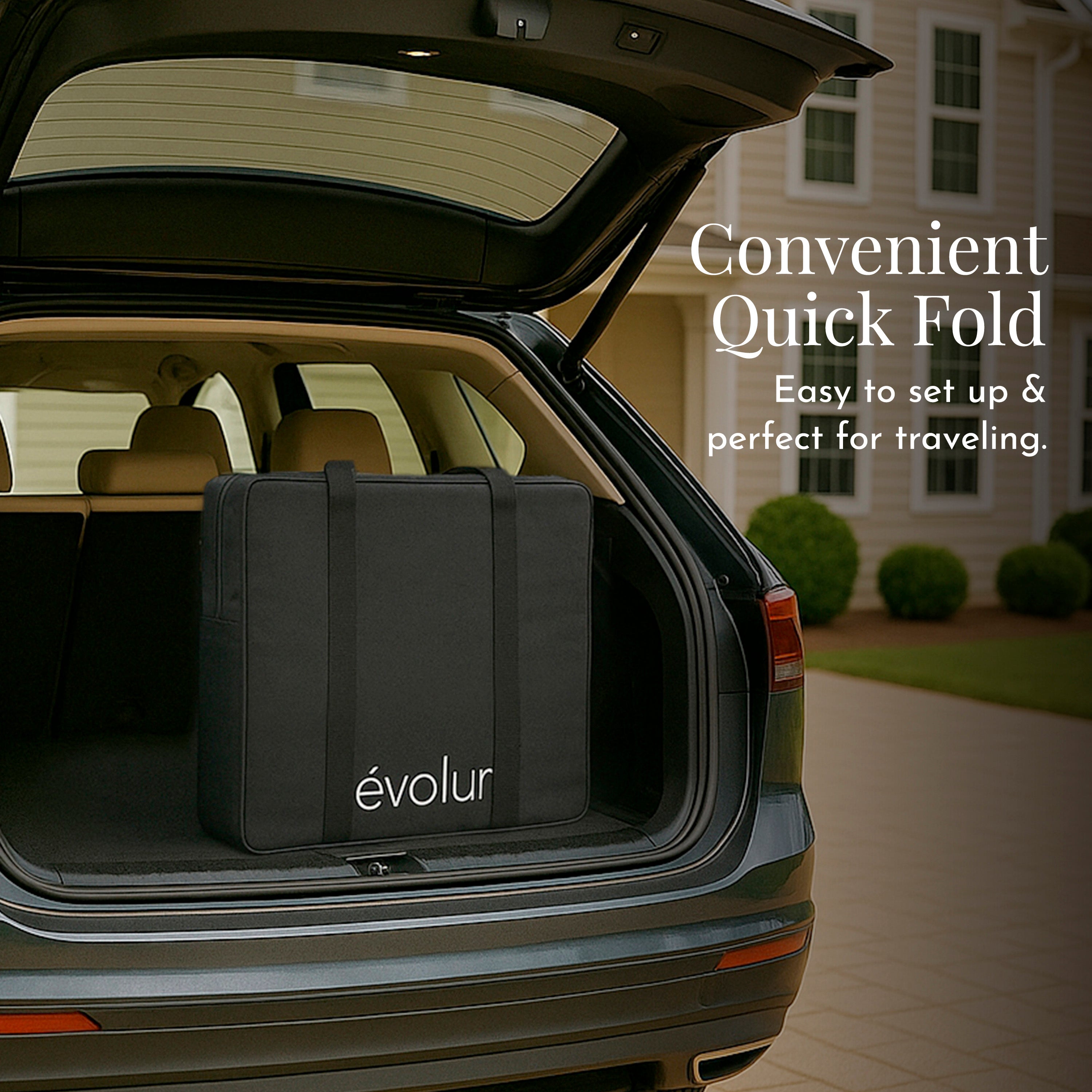 Evolur Kinsley Quickfold Portable Bassinet