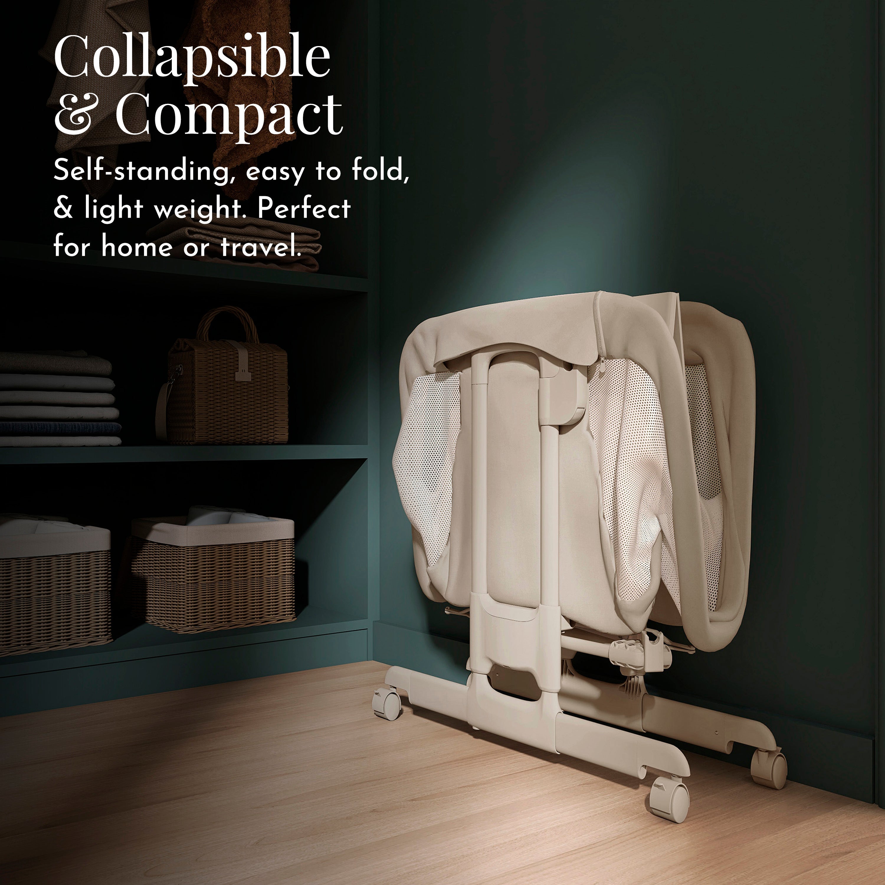 Evolur Kinsley Quickfold Portable Bassinet