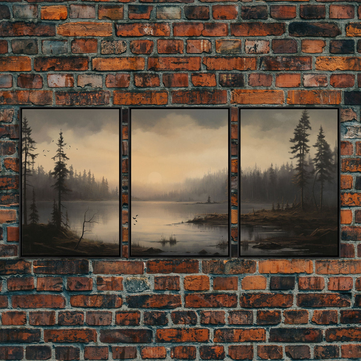 Moody 3 Piece Canvas Wall Art