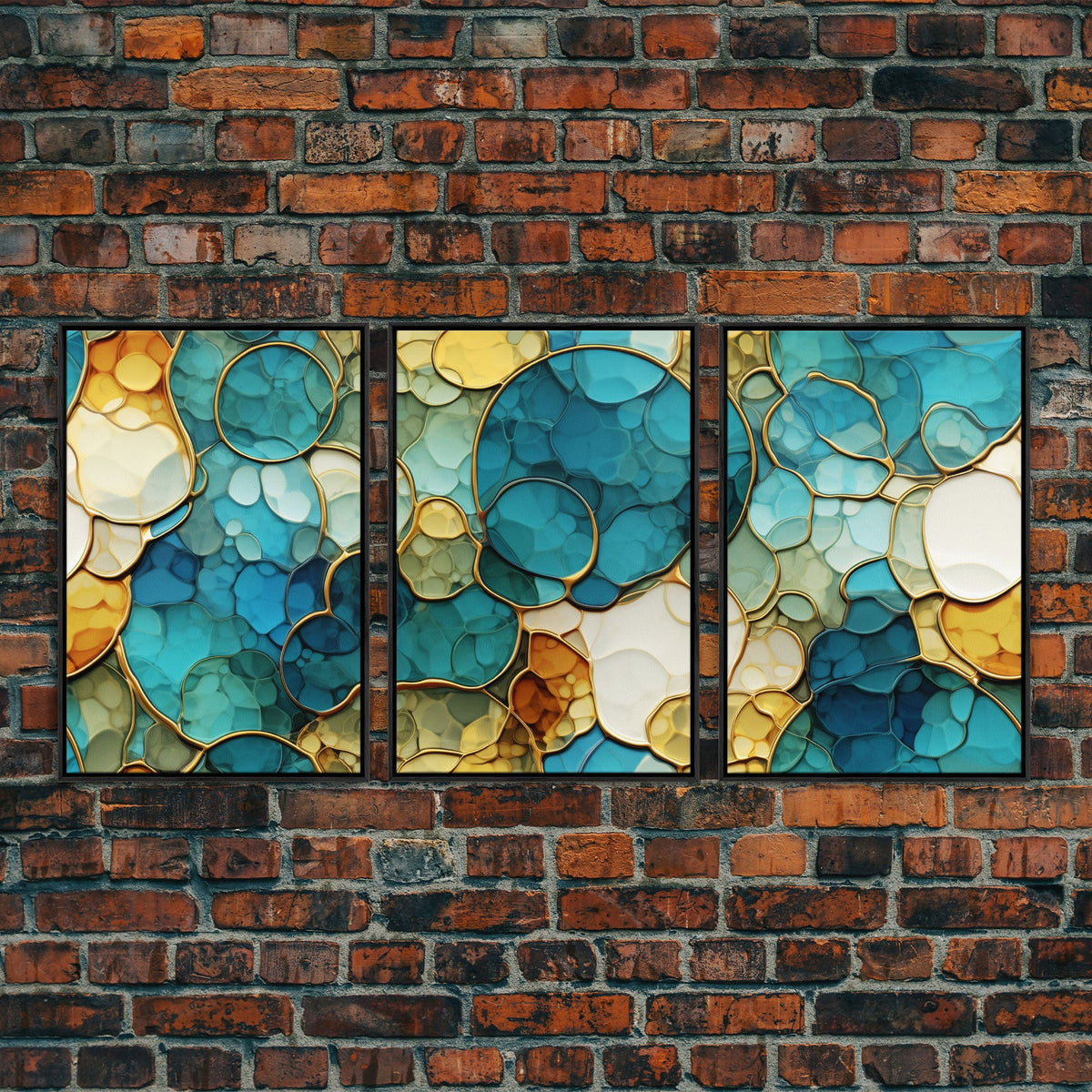 Abstract Art Print, Canvas Print, 3 Piece Wall Art
