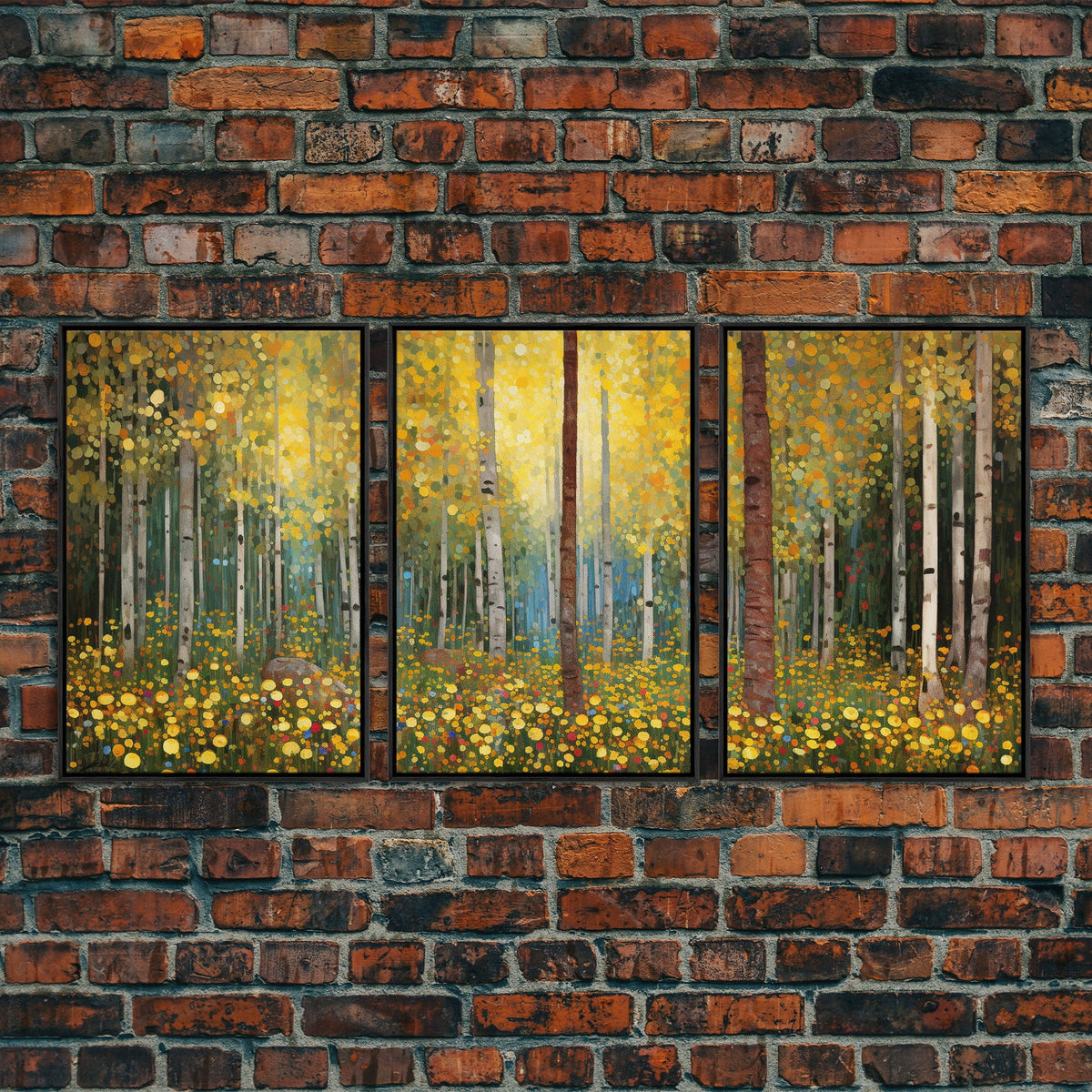 Forest Wall Art, Canvas Print, 3 Piece Wall Art