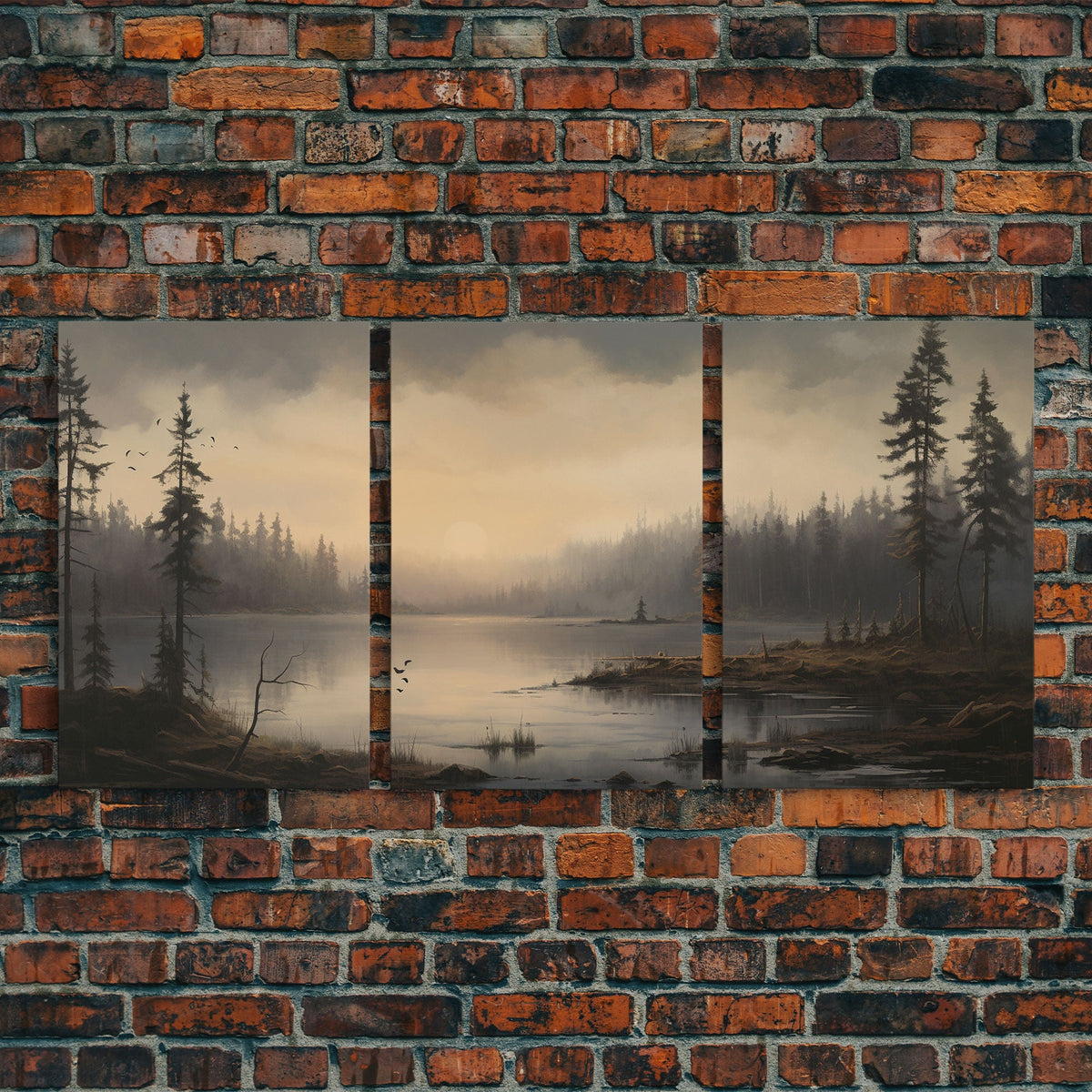 Moody 3 Piece Canvas Wall Art