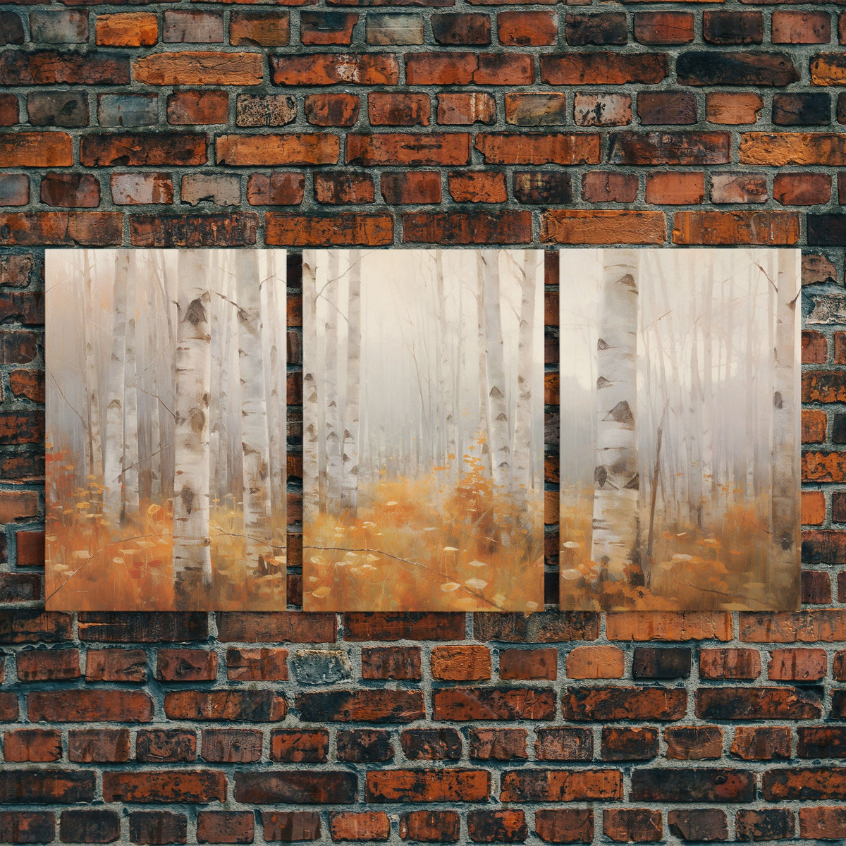 Forest Wall Art, Canvas Print, 3 Piece Wall Art