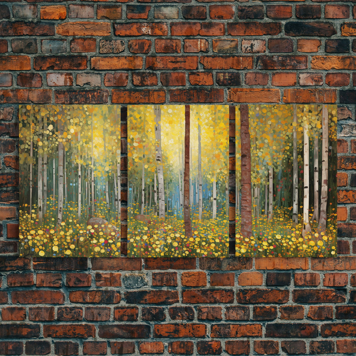 Forest Wall Art, Canvas Print, 3 Piece Wall Art