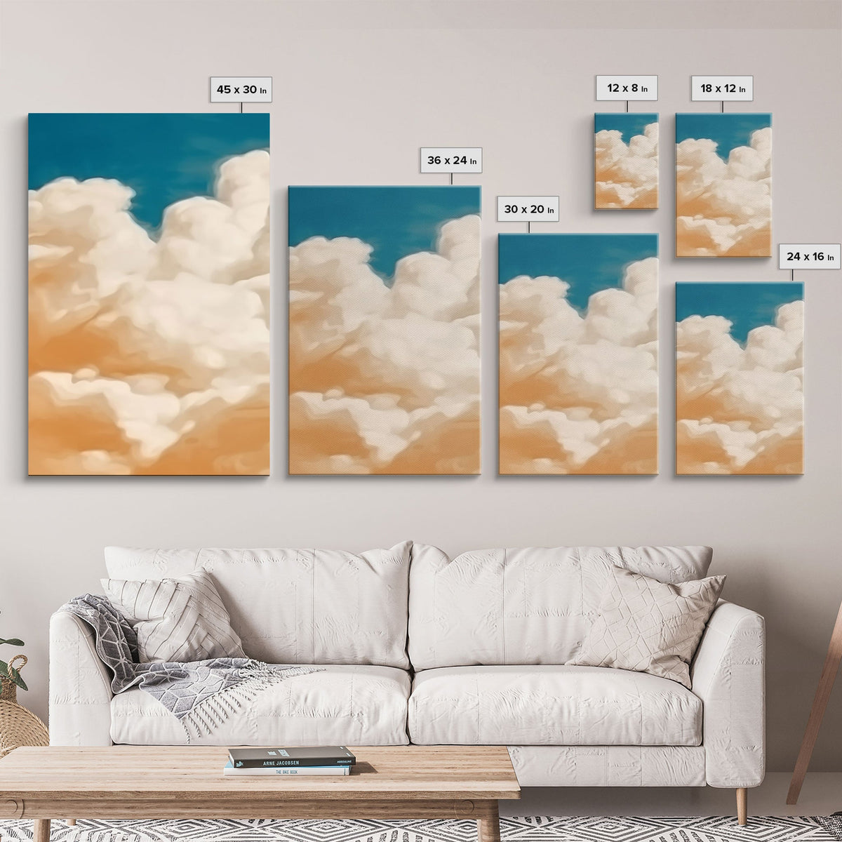 Framed Canvas Wall Art Set of 3