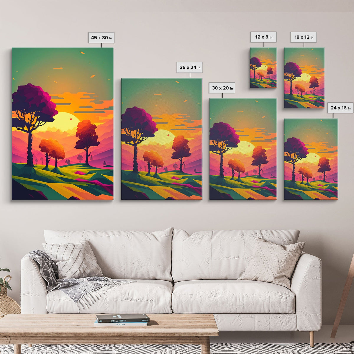 Triptych 3 Panel Wall Art, Framed Canvas Prints