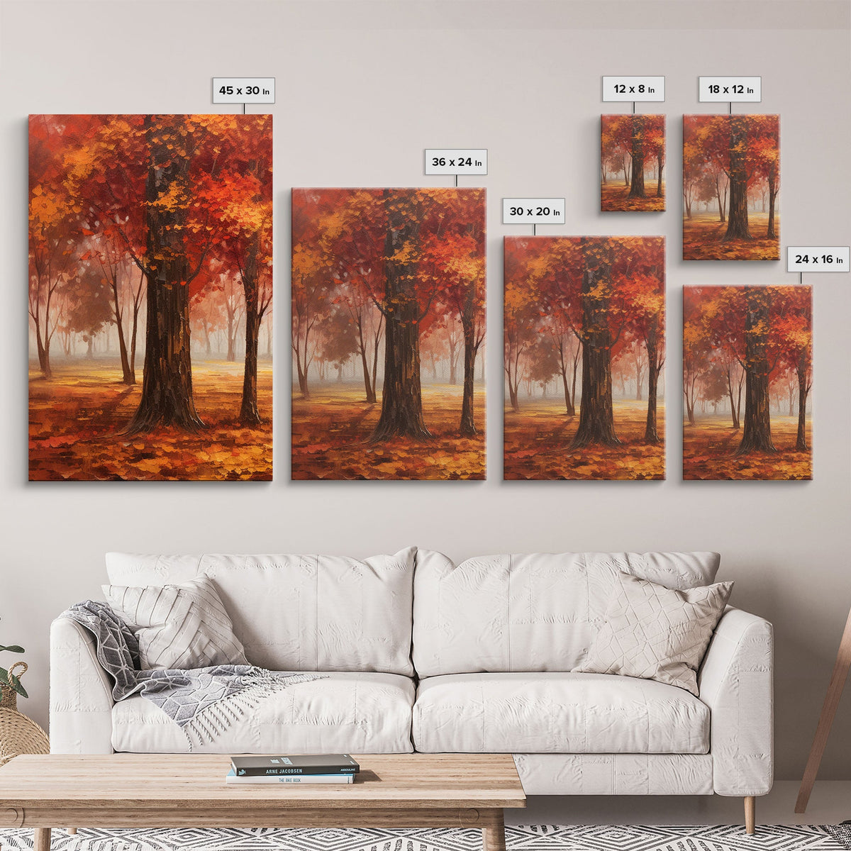 Fall Decor, 3 Piece Wall Art Set, Canvas Prints