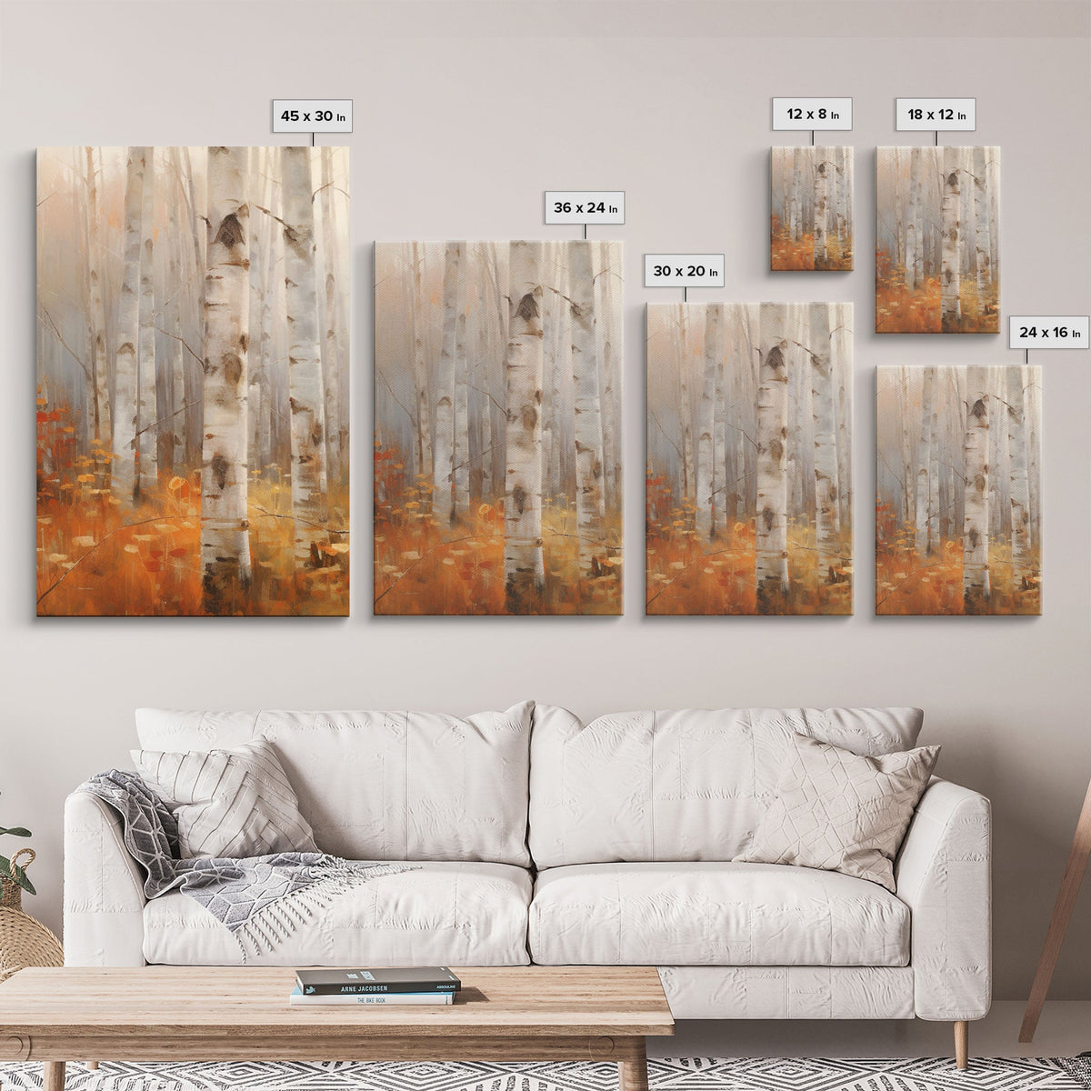 Forest Wall Art, Canvas Print, 3 Piece Wall Art