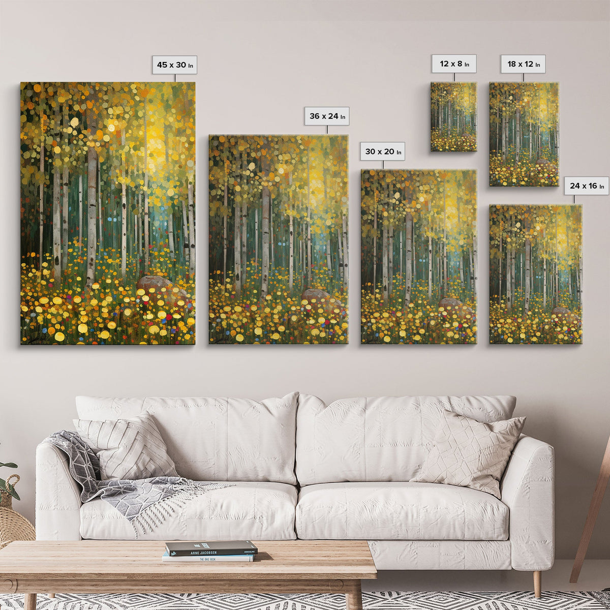 Forest Wall Art, Canvas Print, 3 Piece Wall Art